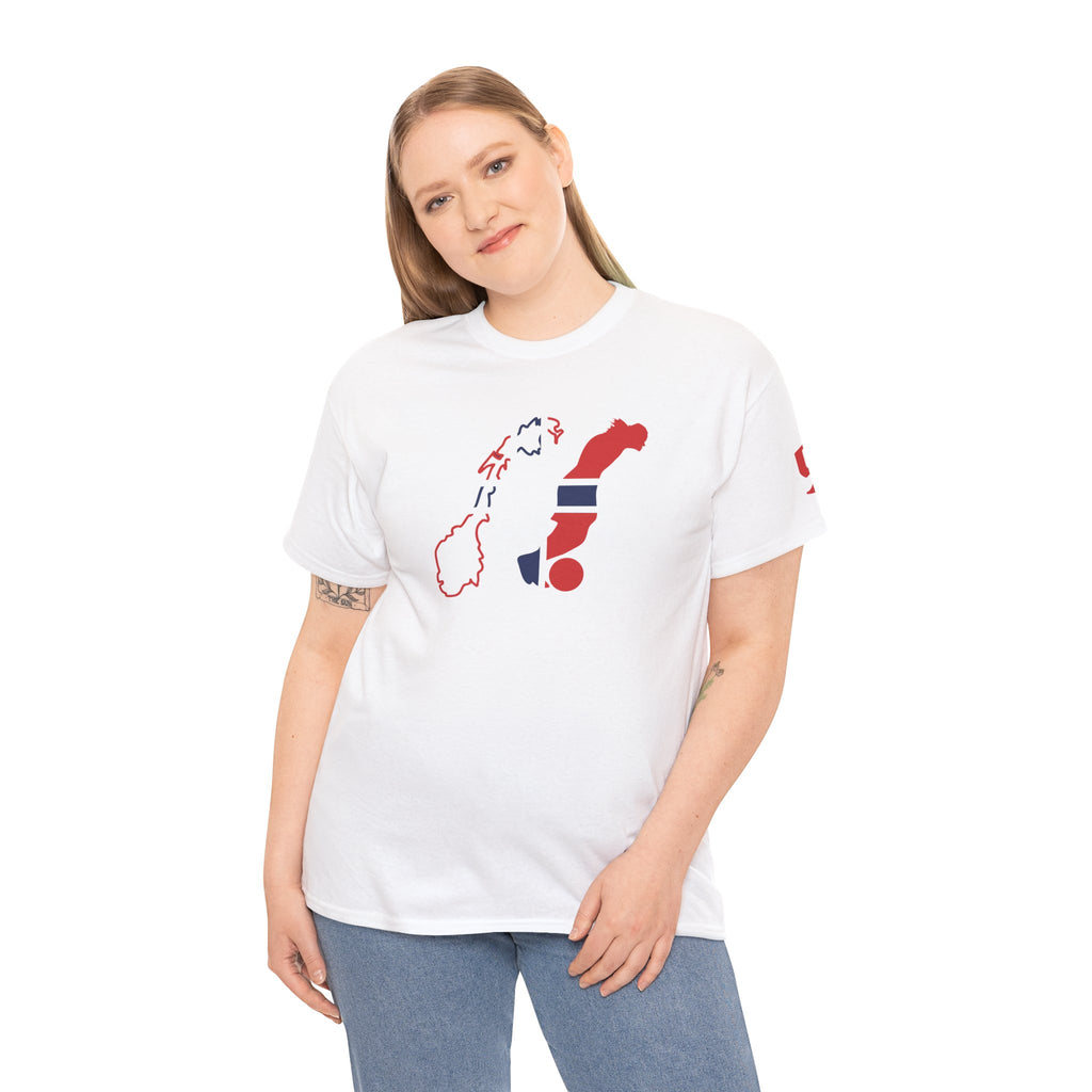 Haaland Norway Map Flag T‑Shirt — Scandinavian Pride Tee with Number 9