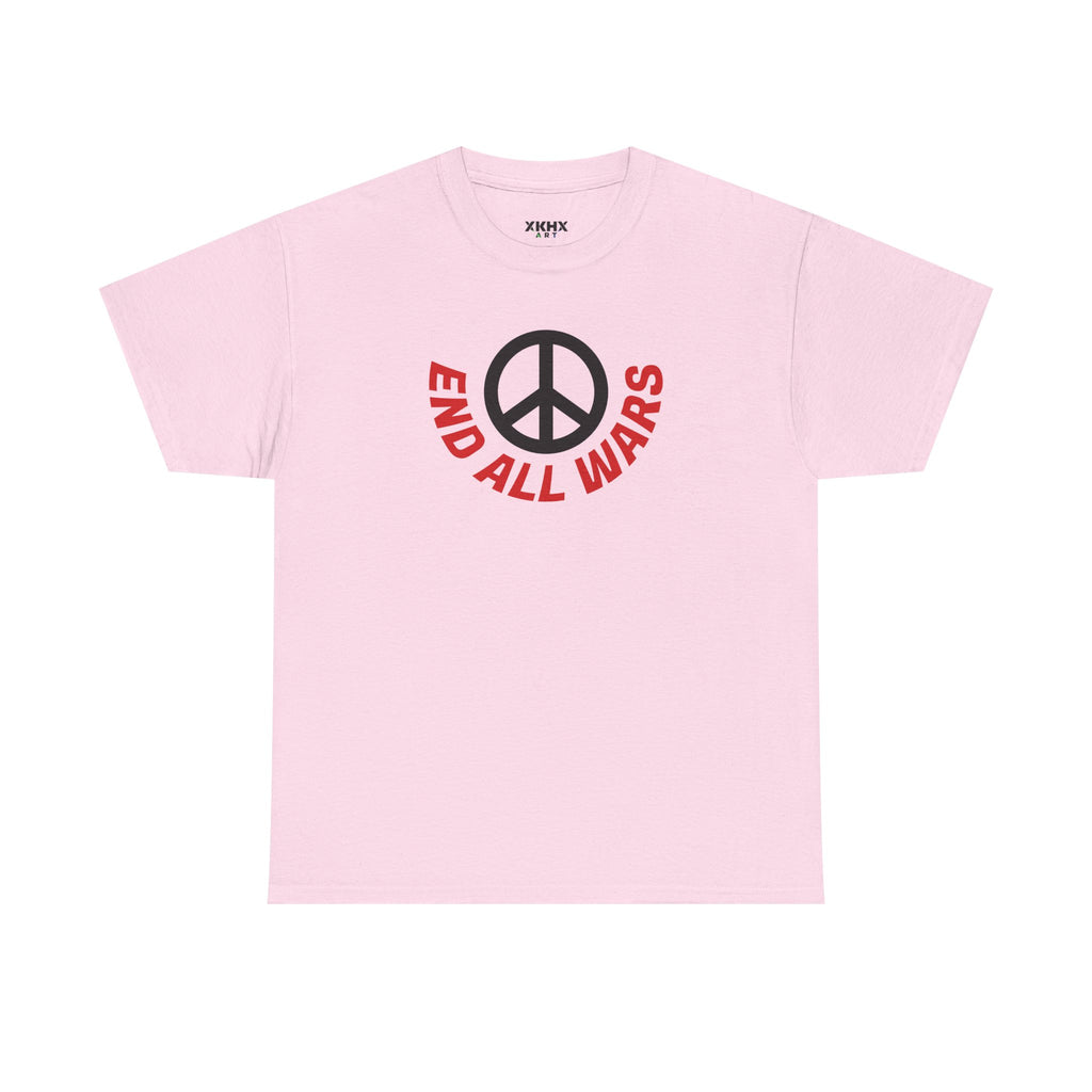 Peace Symbol T-Shirt — "End All Wars" Anti-War Graphic Tee