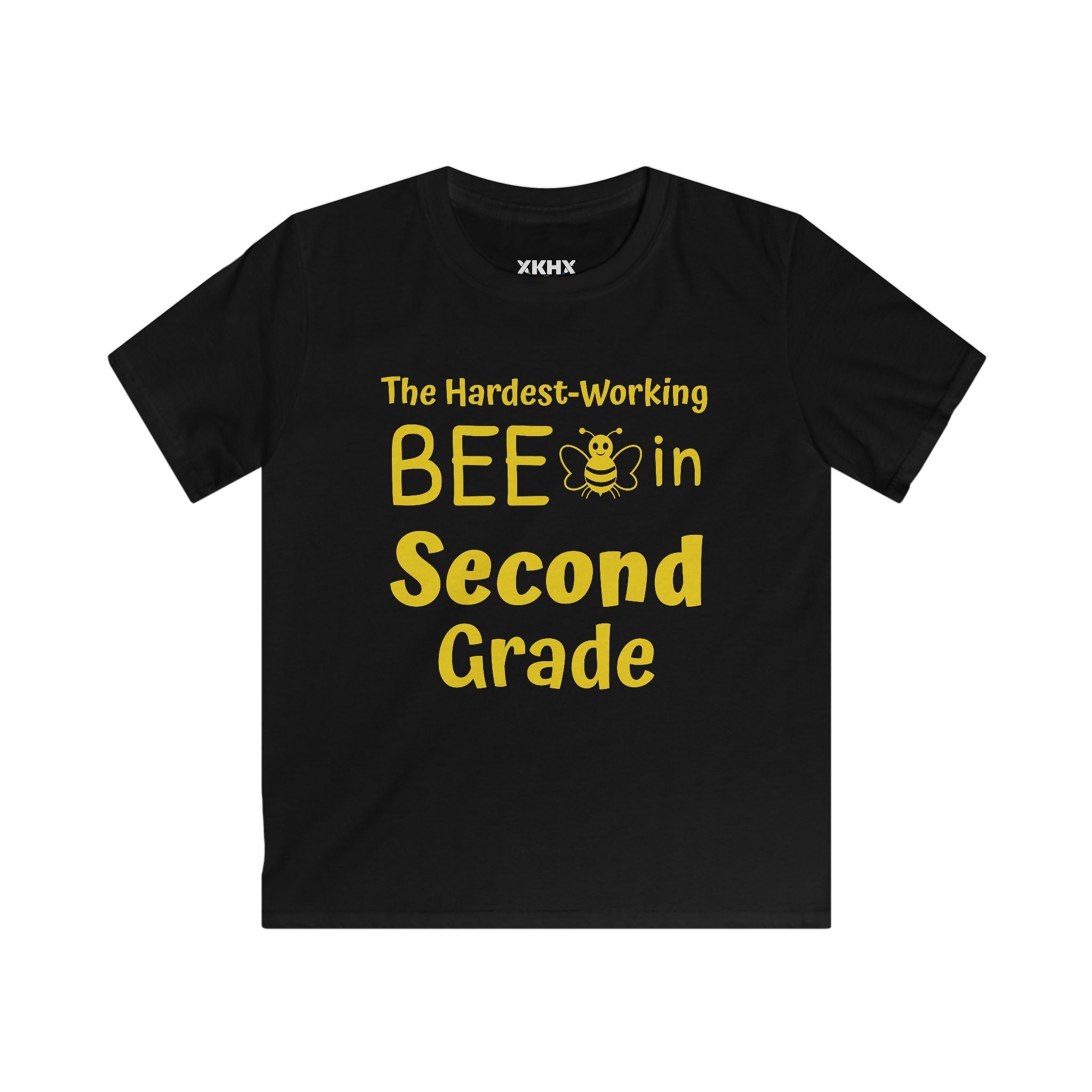 Personalized [XX] Grade Bee T-Shirt — "The Hardest-Working Bee in [XX] Grade" Kids Tee