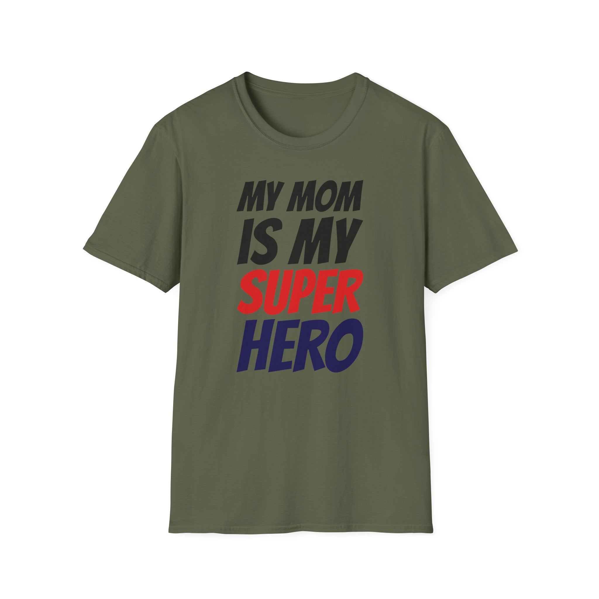 Superhero Mom T-Shirt — "My Mom Is My Superhero" Positive Message Tee