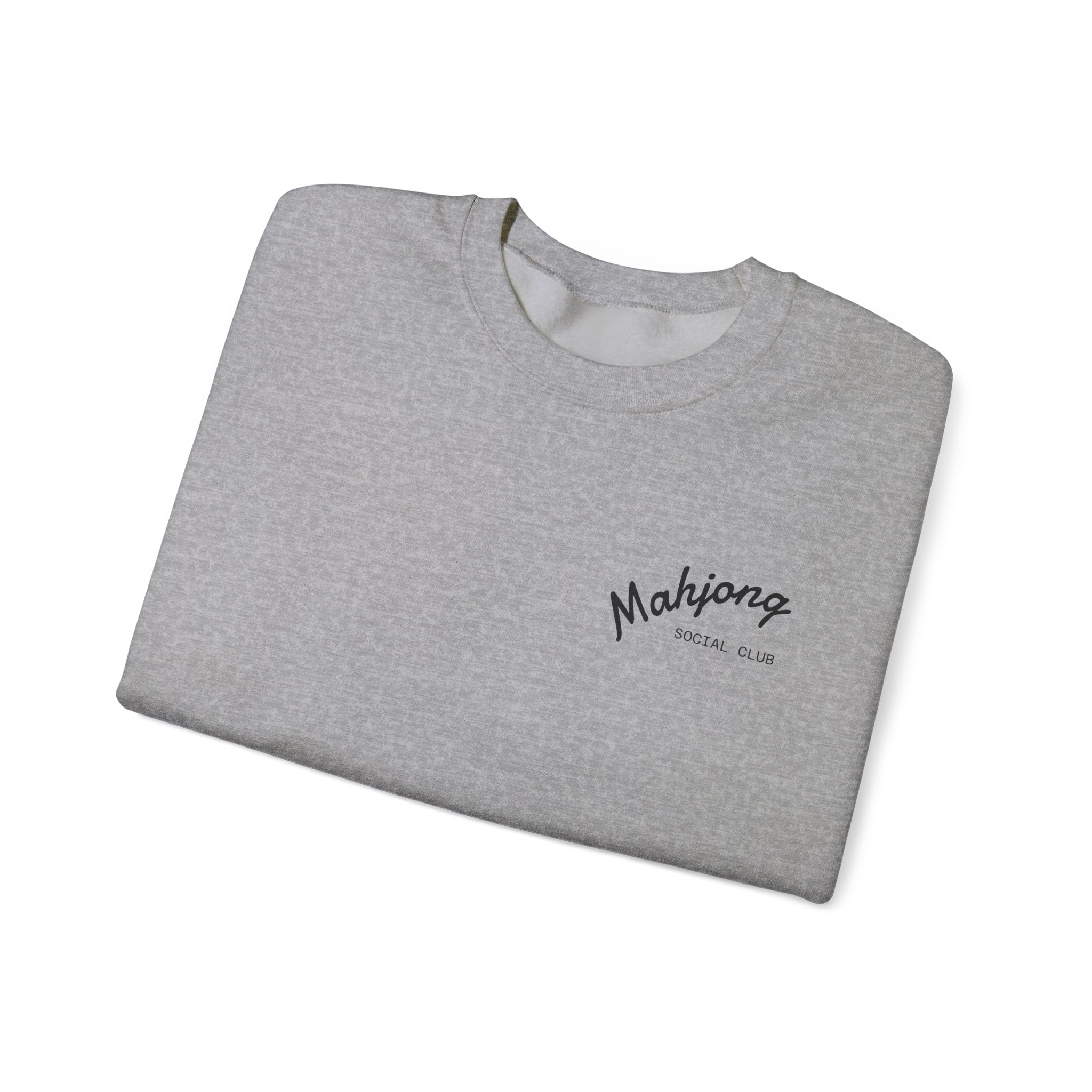 Mahjong Social Club Sweatshirt | tile-inspired, jade green pastel