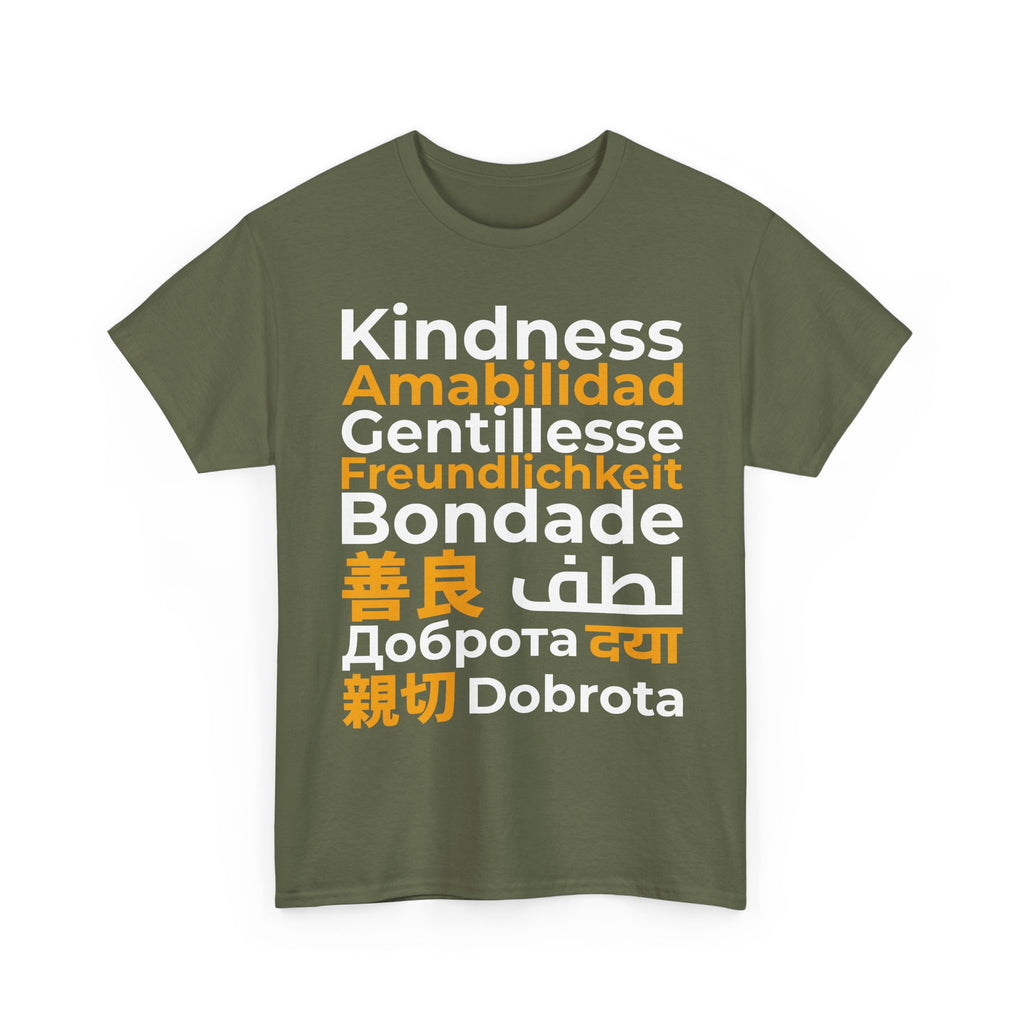 Kindness Multilingual Tee — "Kindness" in World Languages Tee