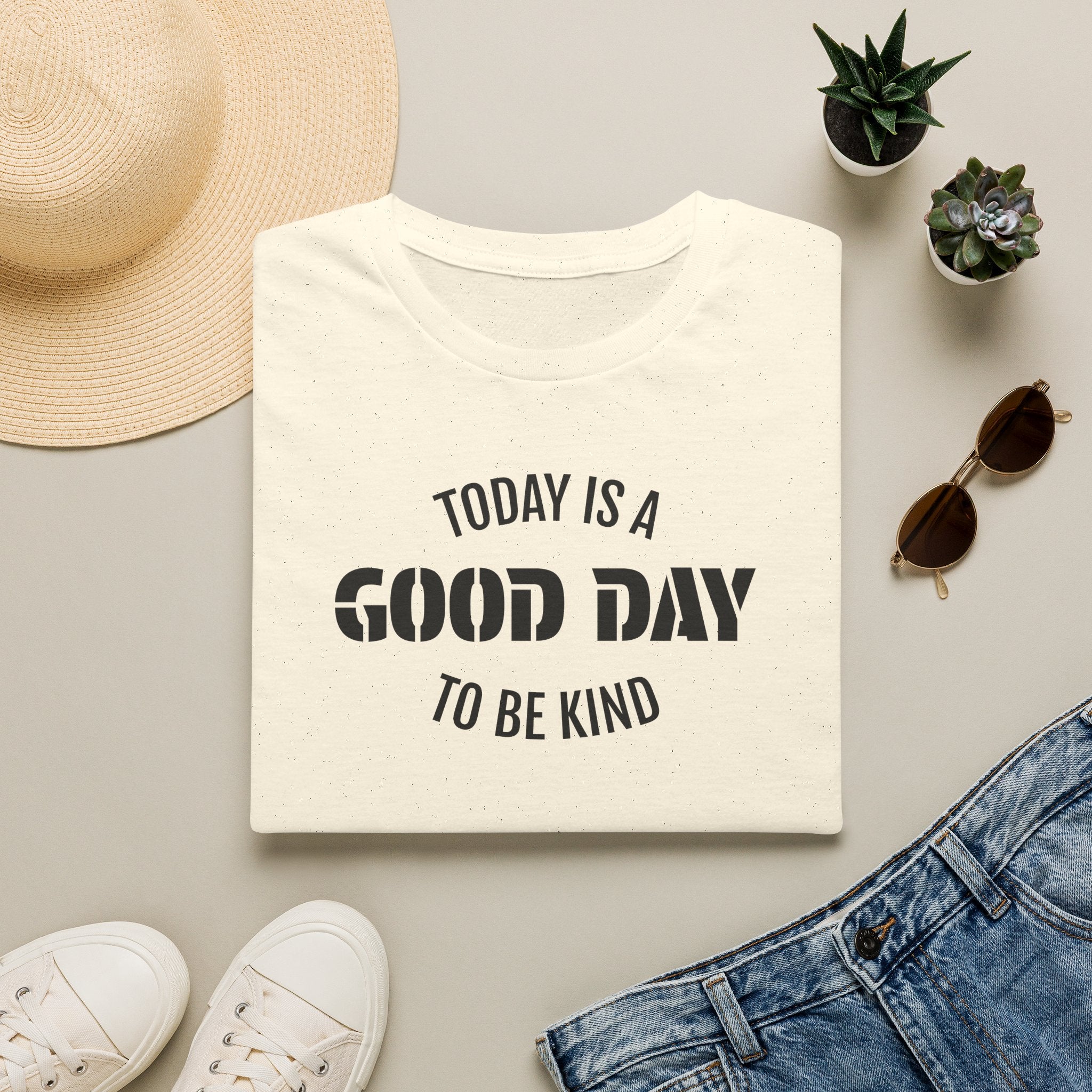 Kindness T-Shirt — "Today Is a Good Day to Be Kind" Positive Message Tee