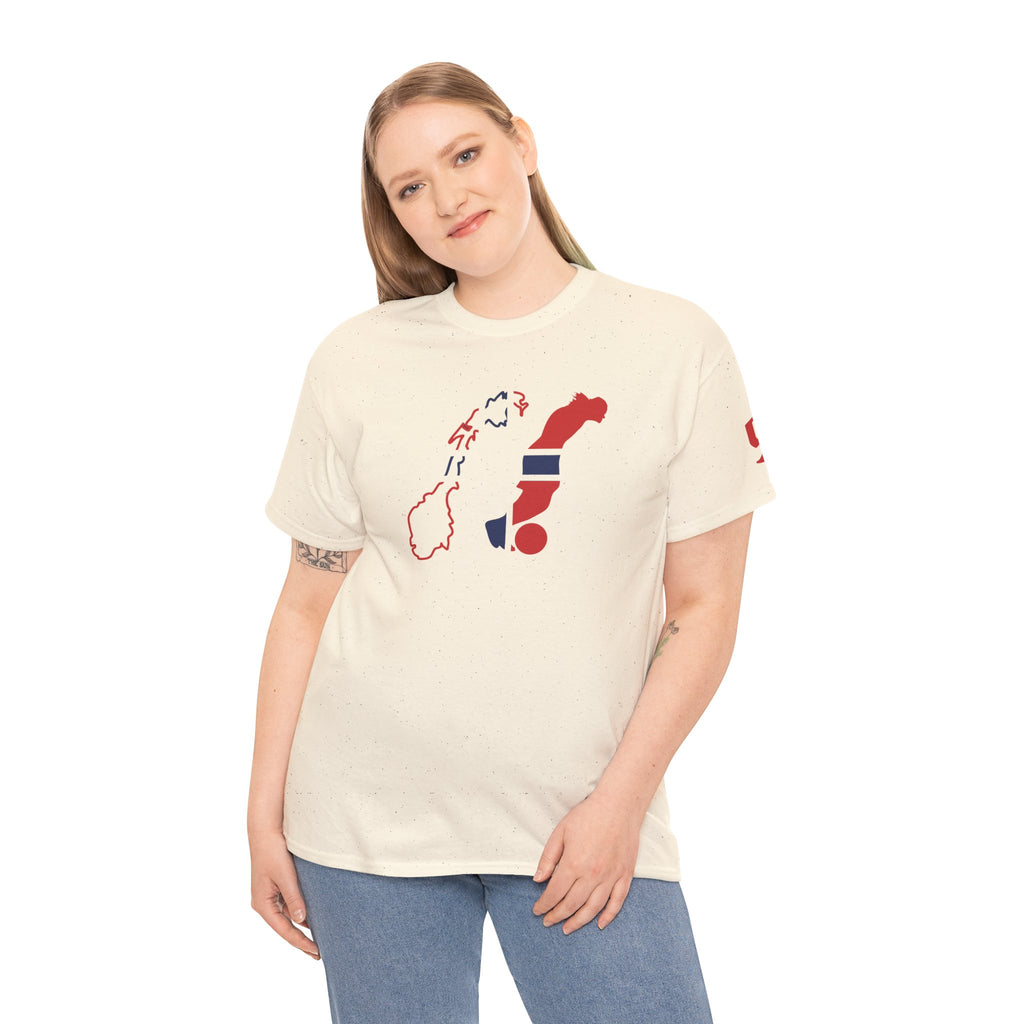 Haaland Norway Map Flag T‑Shirt — Scandinavian Pride Tee with Number 9