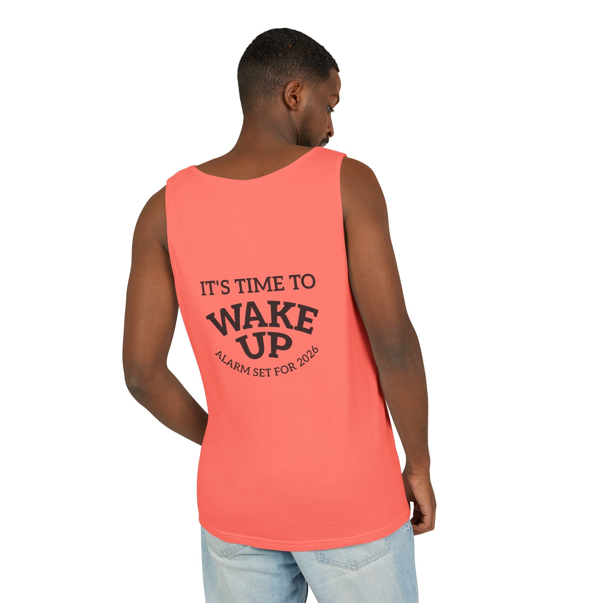 Wake Up Tank Top dark — Casual Graphic Tank