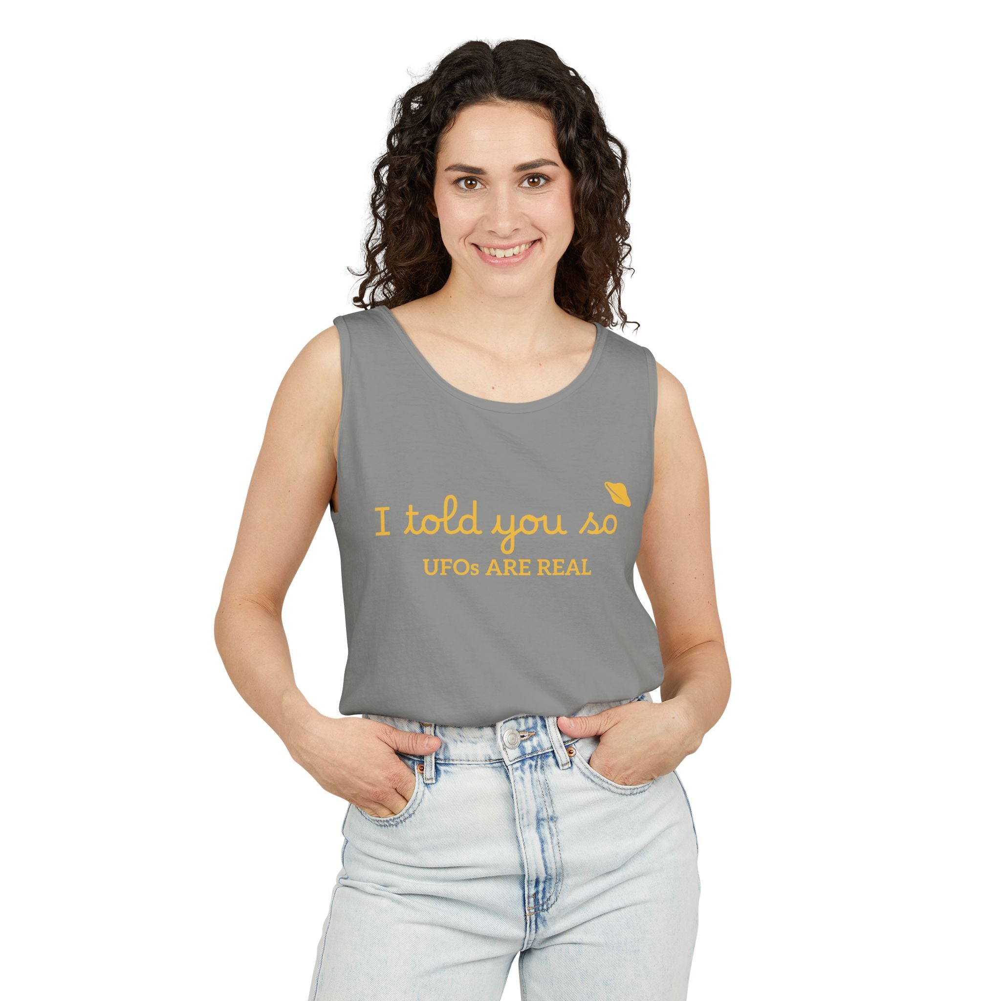 I Told You So Tank Top — "UFOs Are Real" Graphic Tank