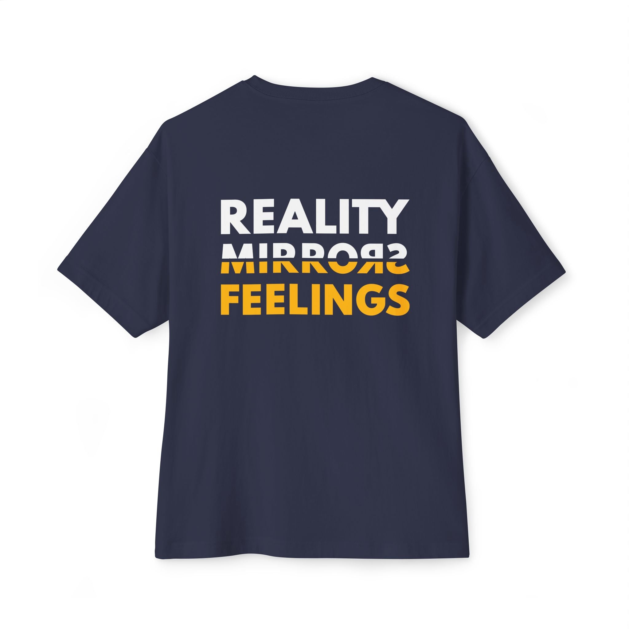 Reality Dark Tee — Reality Mirrors Feelings Minimalist Motivational Graphic T-Shirt