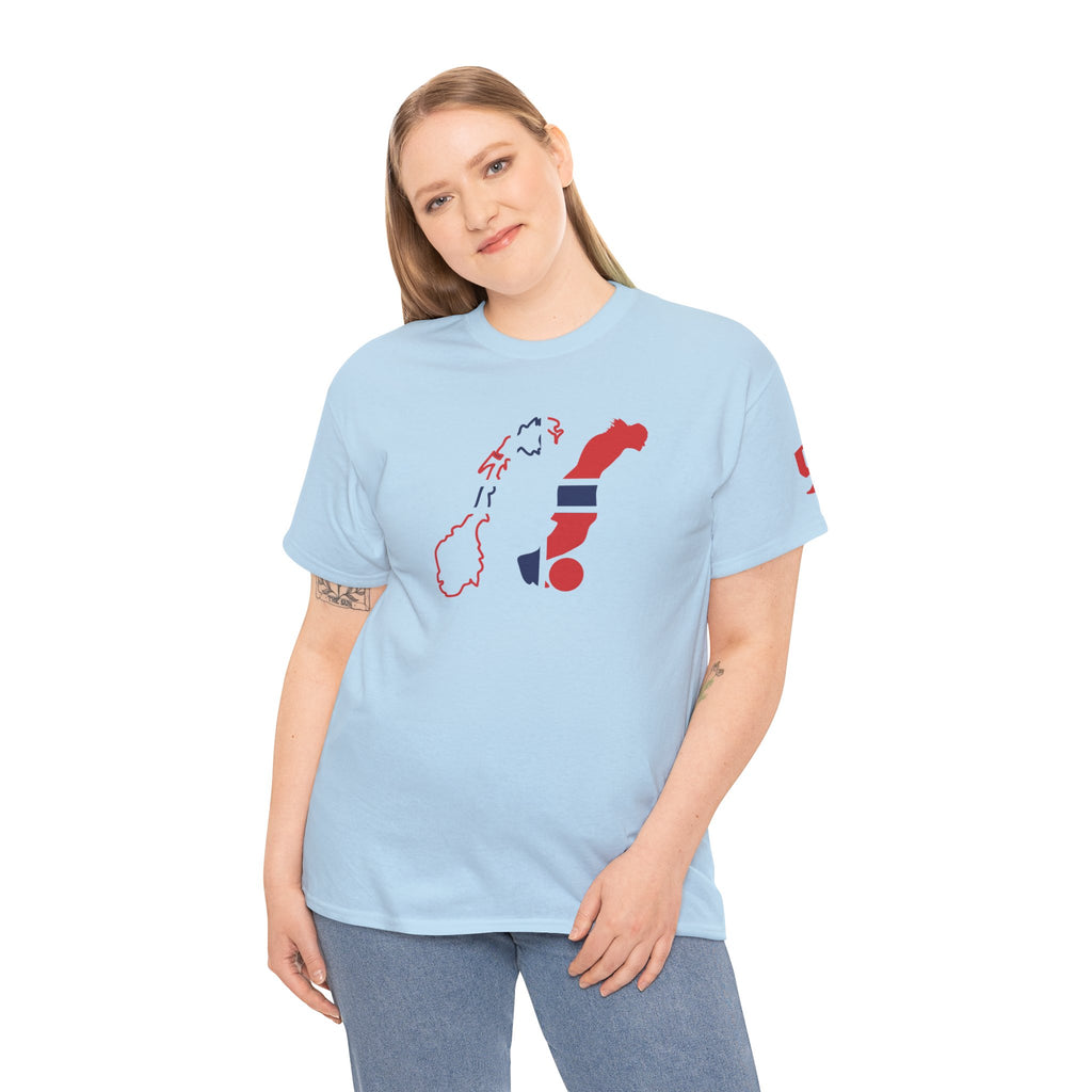 Haaland Norway Map Flag T‑Shirt — Scandinavian Pride Tee with Number 9