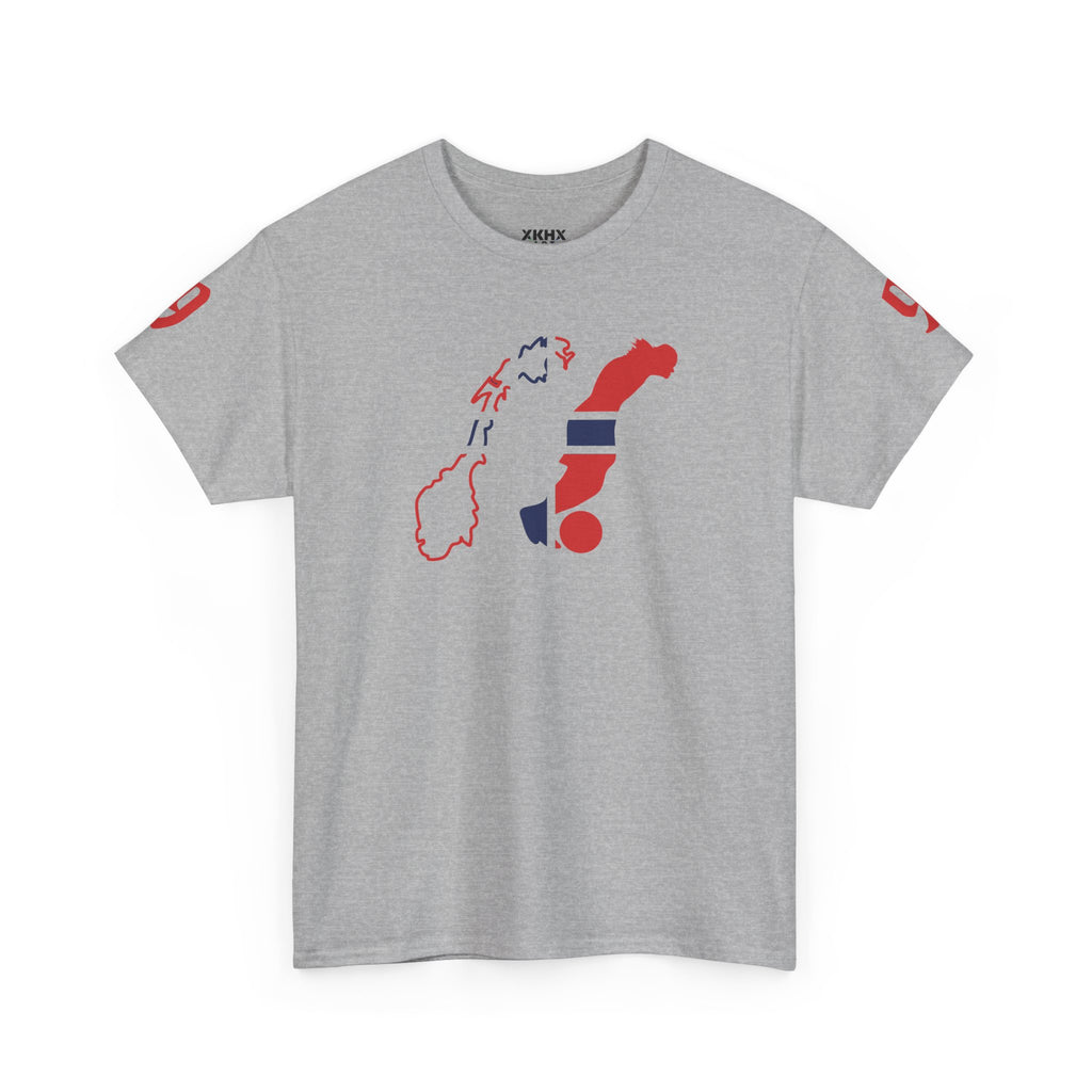 Haaland Norway Map Flag T‑Shirt — Scandinavian Pride Tee with Number 9