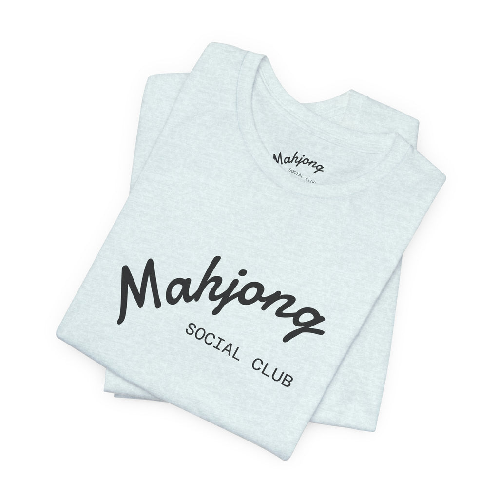 Mahjong Social Club Tee | tile-inspired, jade green pastel