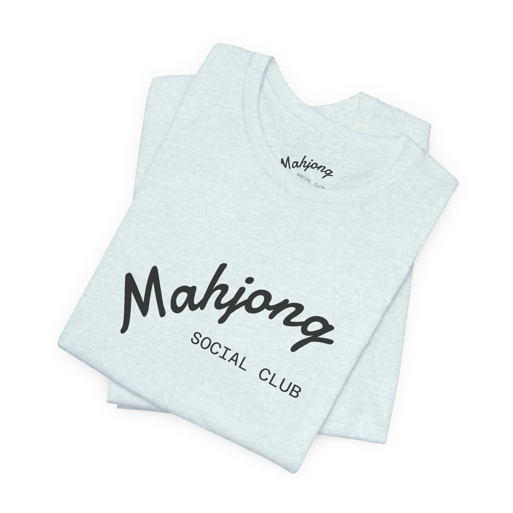 Mahjong Social Club Tee | tile-inspired, jade green pastel