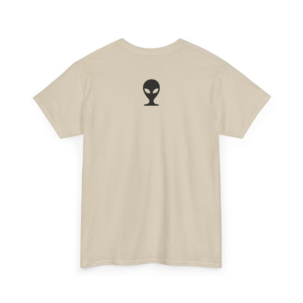 Alien Tee — Minimal "They Are Real" Vertical Graphic T-Shirt