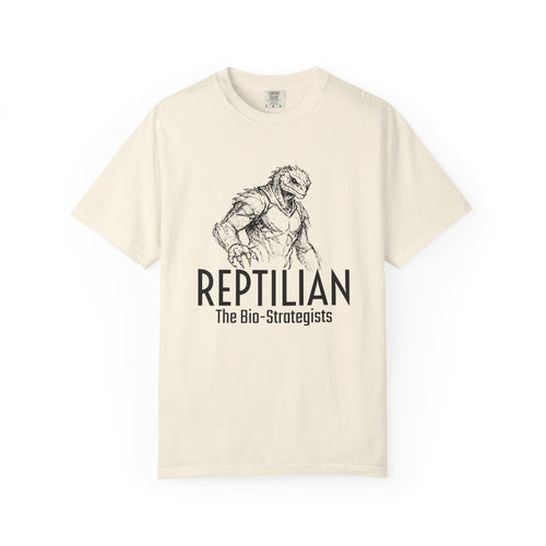 Alien Reptilian Graphic T-Shirt — "The Bio-Strategists" Illustrated Tee