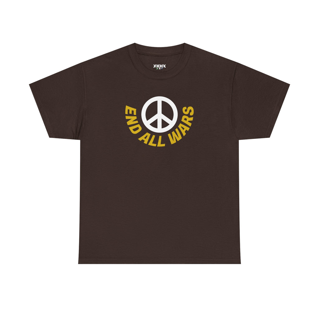 Peace Symbol T-Shirt — "End All Wars" Anti-War Graphic Tee