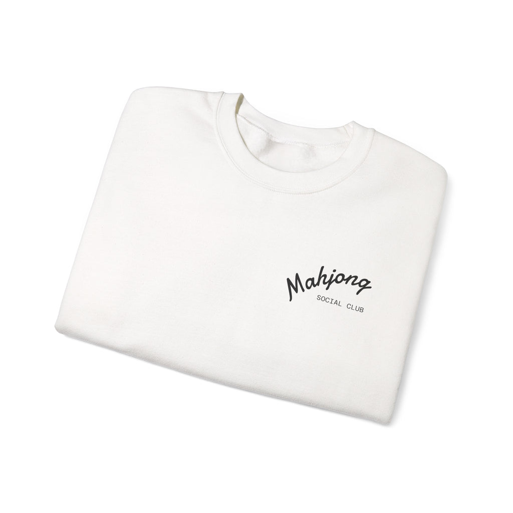 Mahjong Social Club Sweatshirt | tile-inspired, jade green pastel