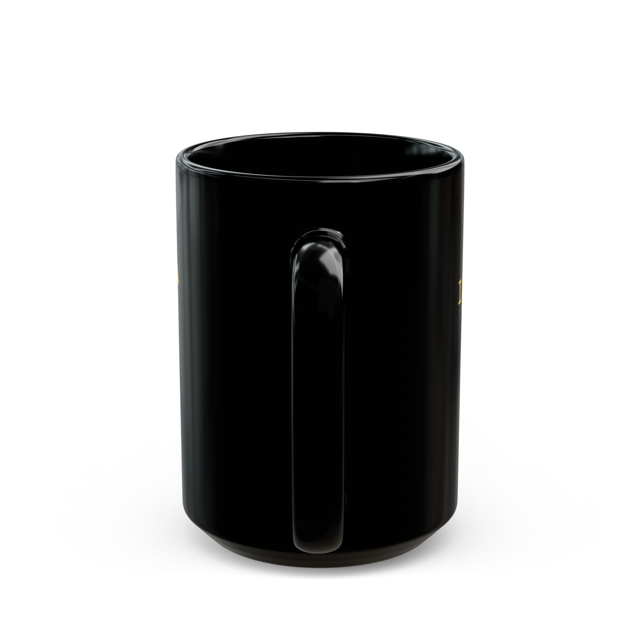 UFOs Are Real Black Coffee Mug — "I Told You So" Gold Script 11oz/15oz