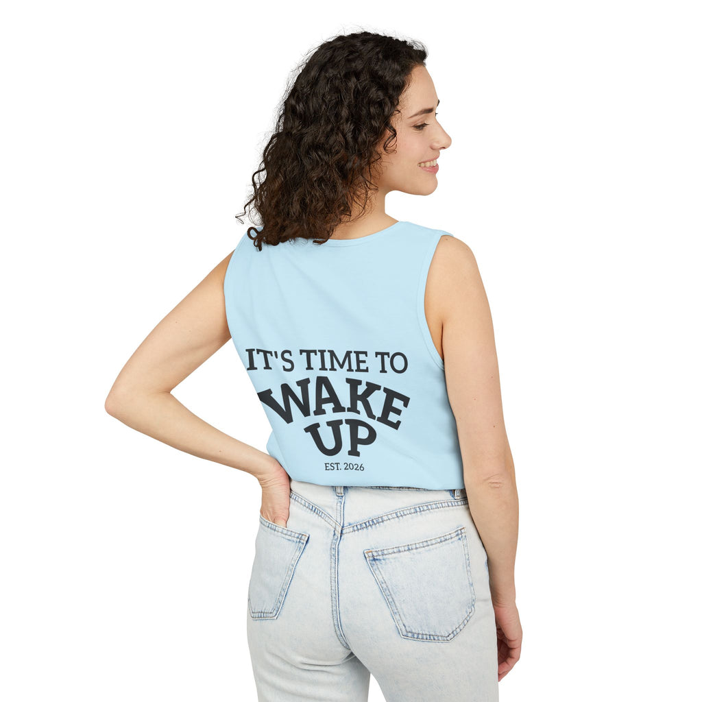 Wake Up Tank Top — Casual Graphic Tank