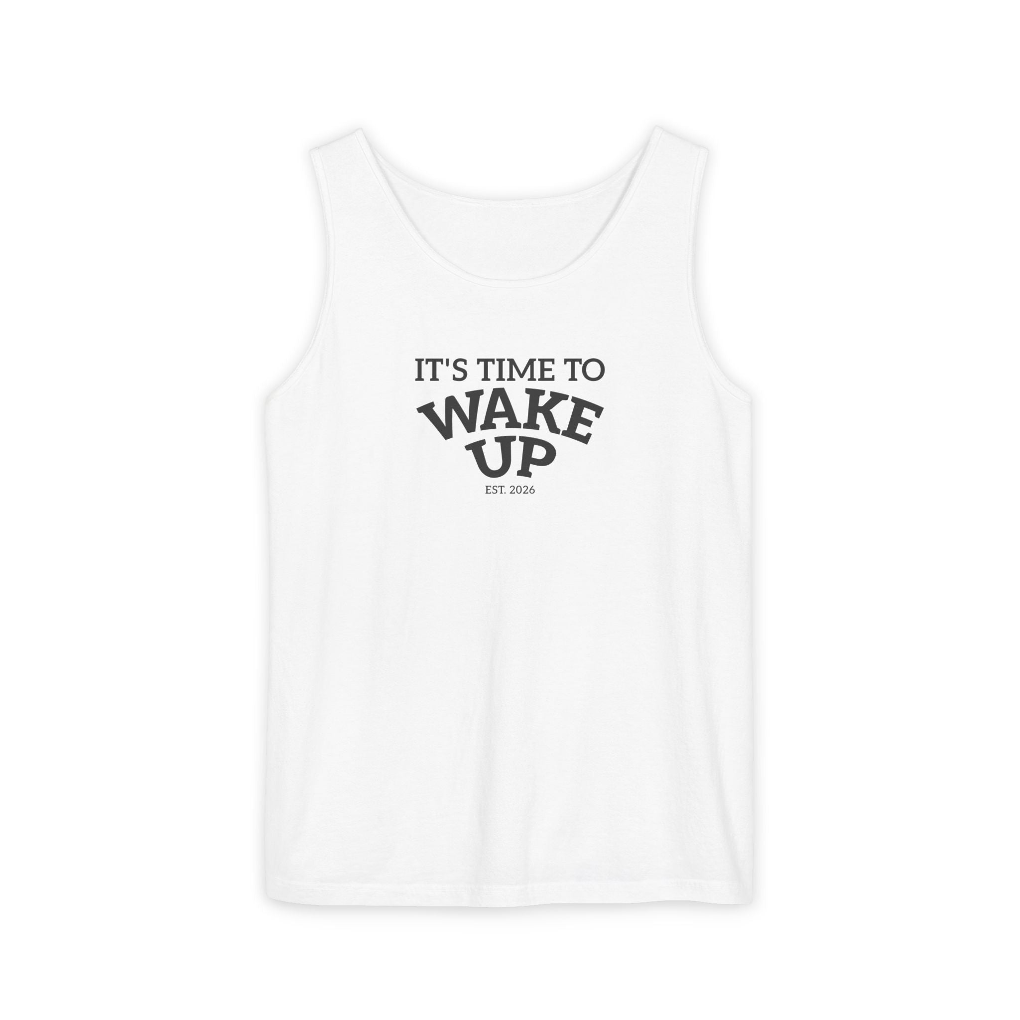 Wake Up Tank Top — Casual Graphic Tank