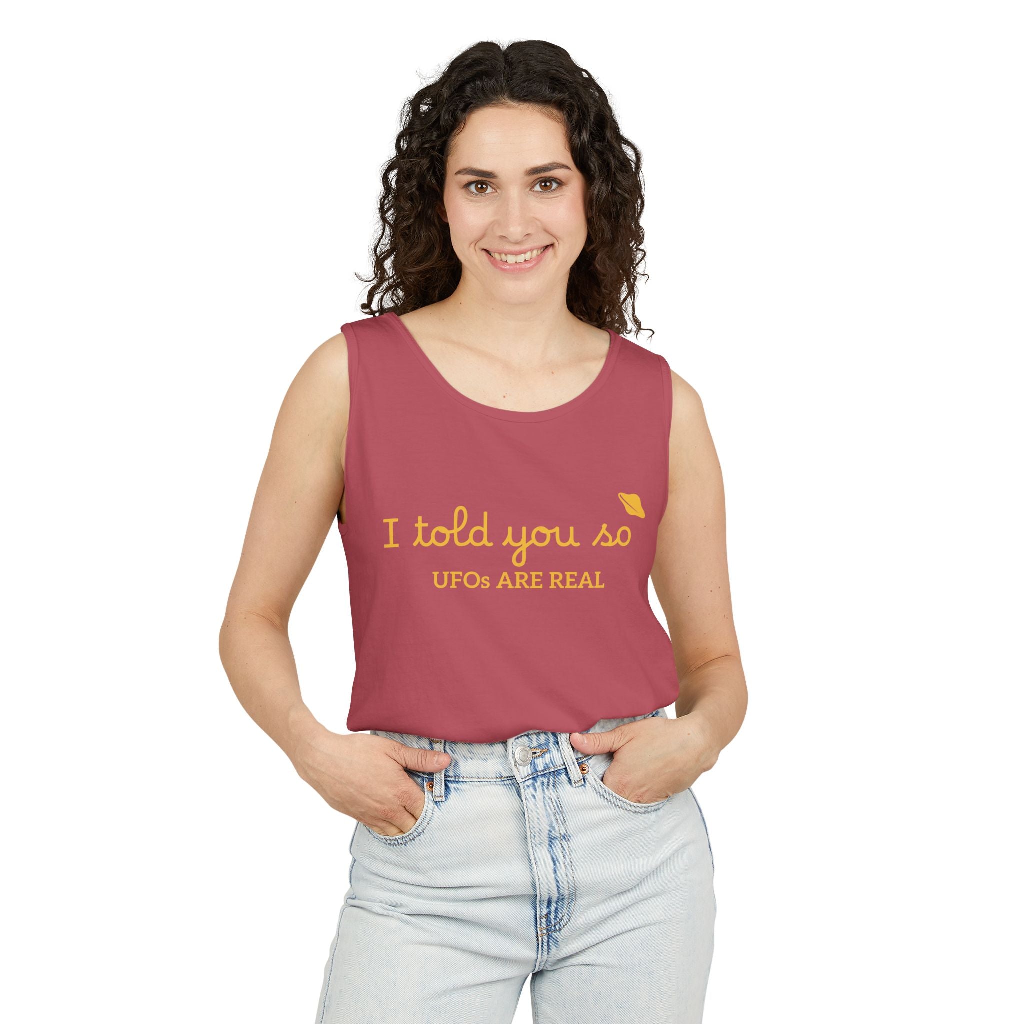 I Told You So Tank Top — "UFOs Are Real" Graphic Tank