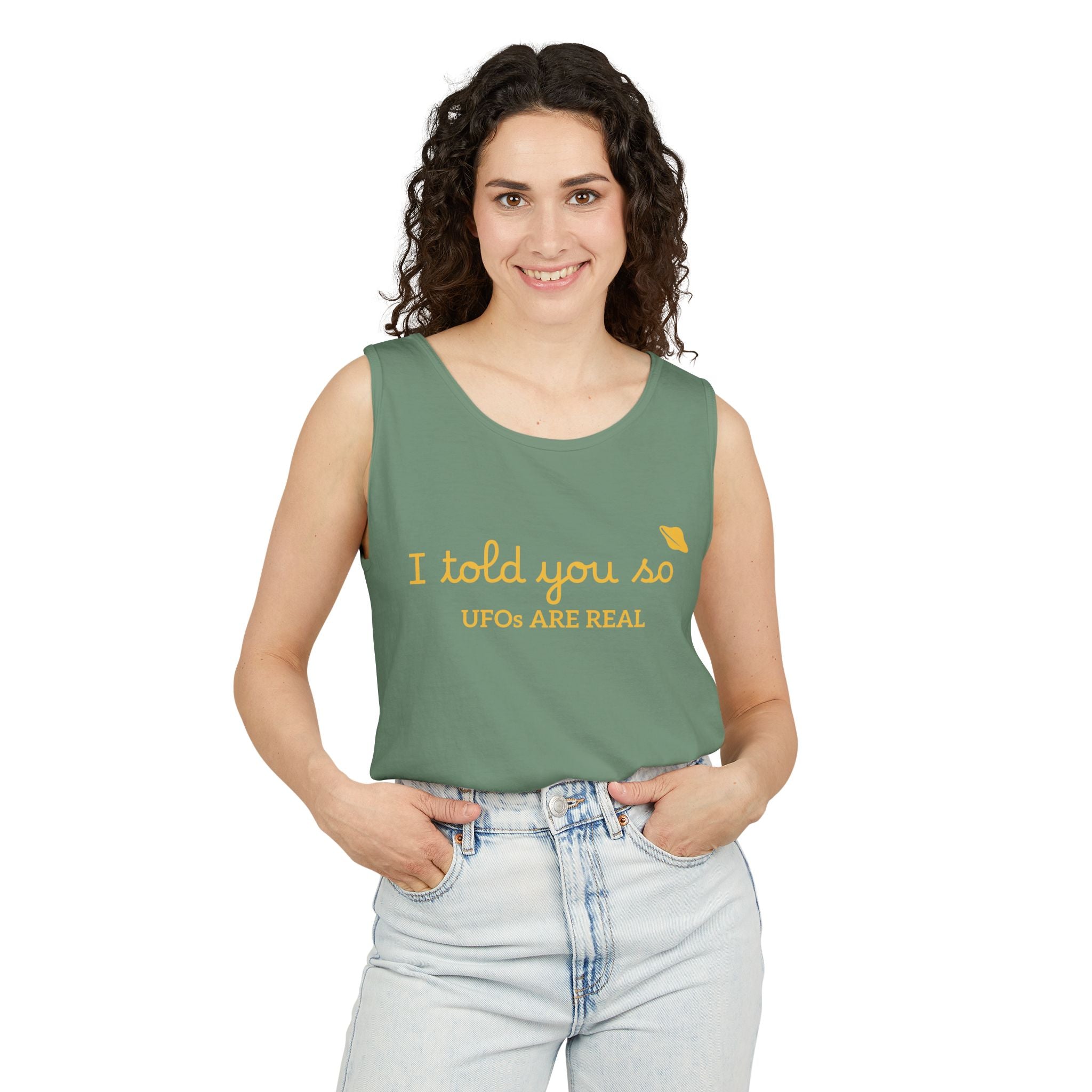 I Told You So Tank Top — "UFOs Are Real" Graphic Tank