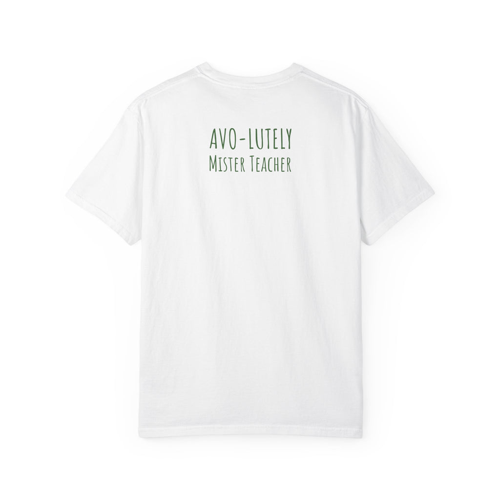 Personalizable "Avo-lutely Amazing Teacher" T-Shirt — Cute Avocado [XX] Grade Teacher Tee