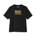 Reality Dark Tee — Reality Mirrors Feelings Minimalist Motivational Graphic T-Shirt