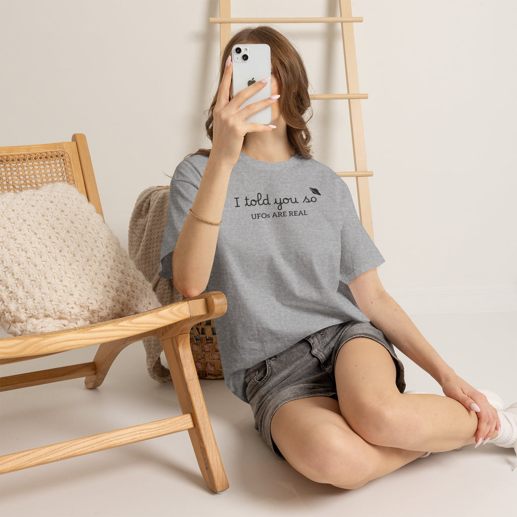 Alien Tee — Minimal "I told you so" Graphic T-Shirt