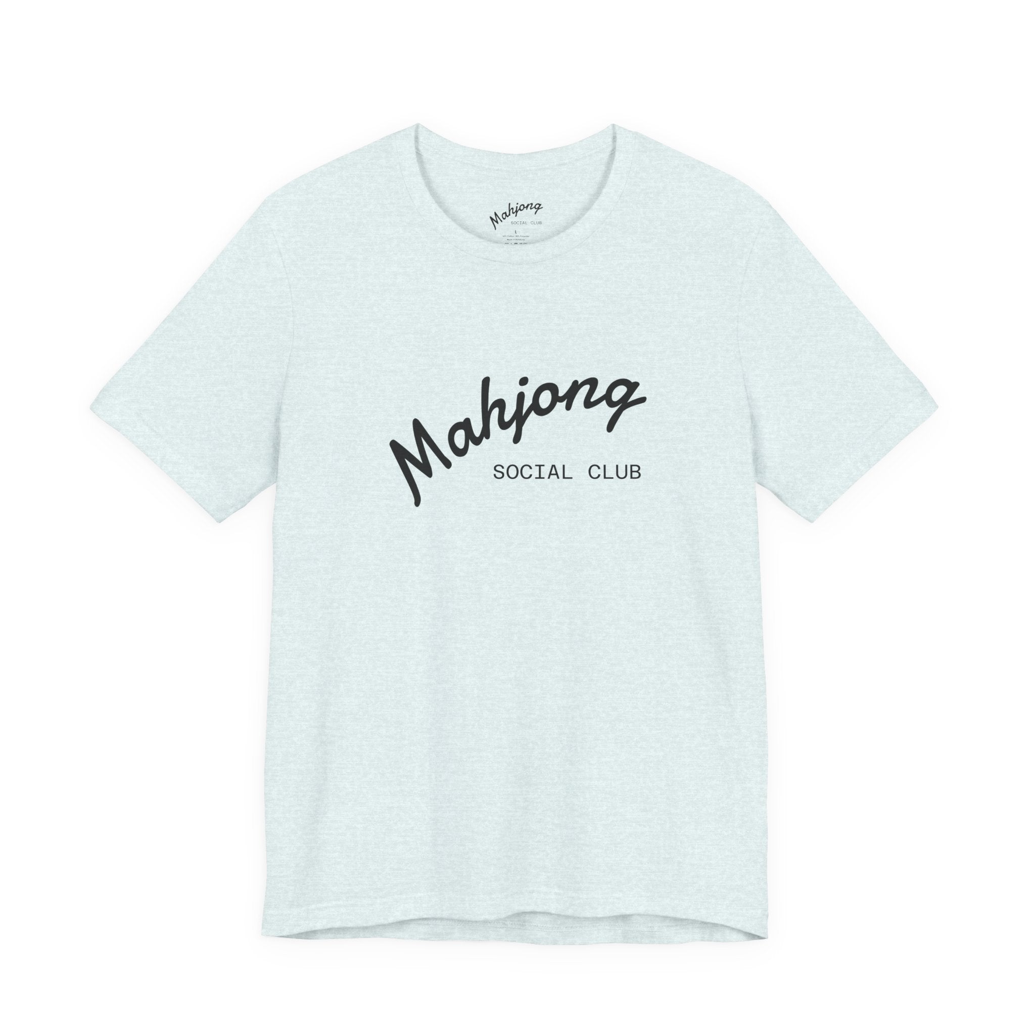 Mahjong Social Club Tee | tile-inspired, jade green pastel