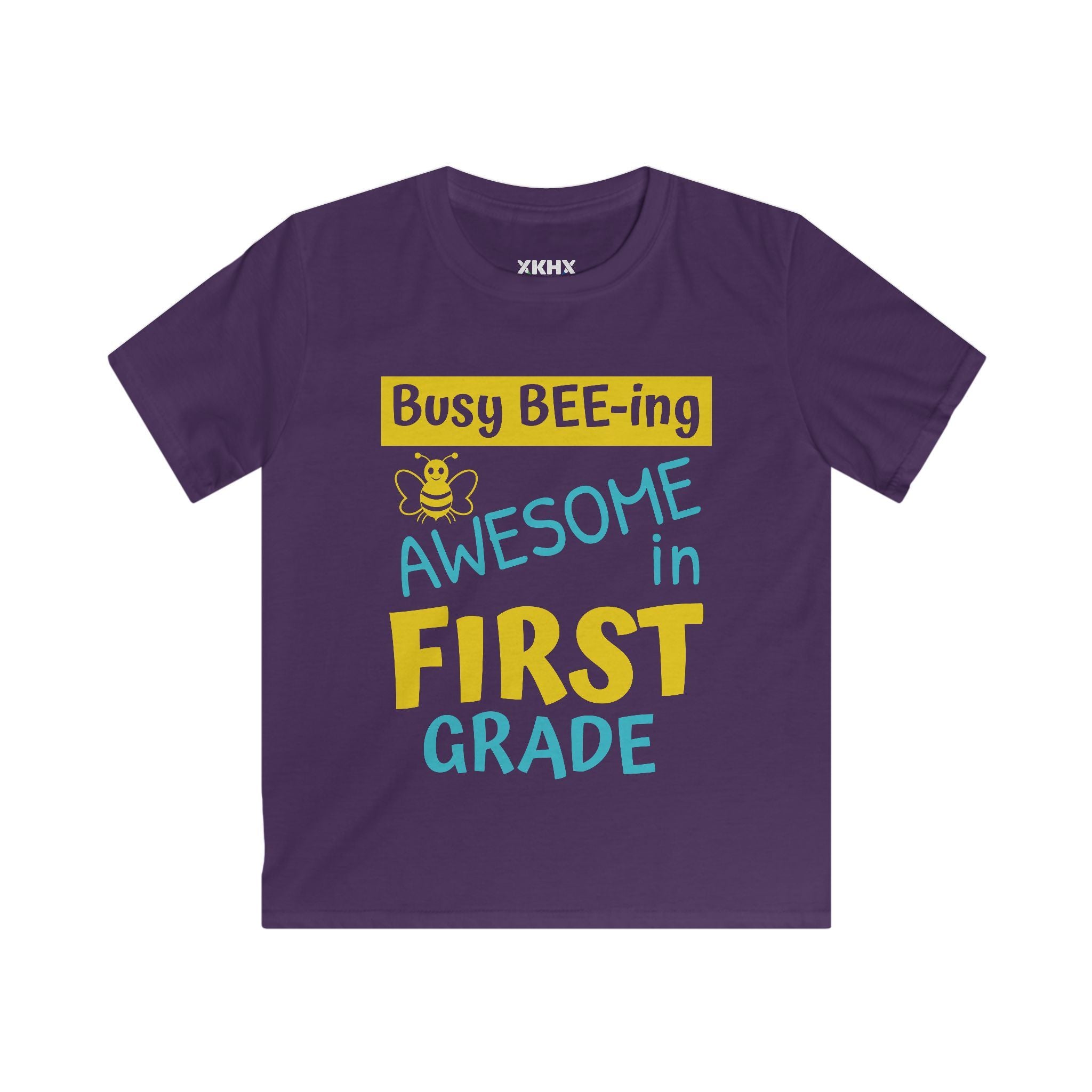 Personalizable "Busy BEE-ing Awesome in [XX] Grade" Kids Tee