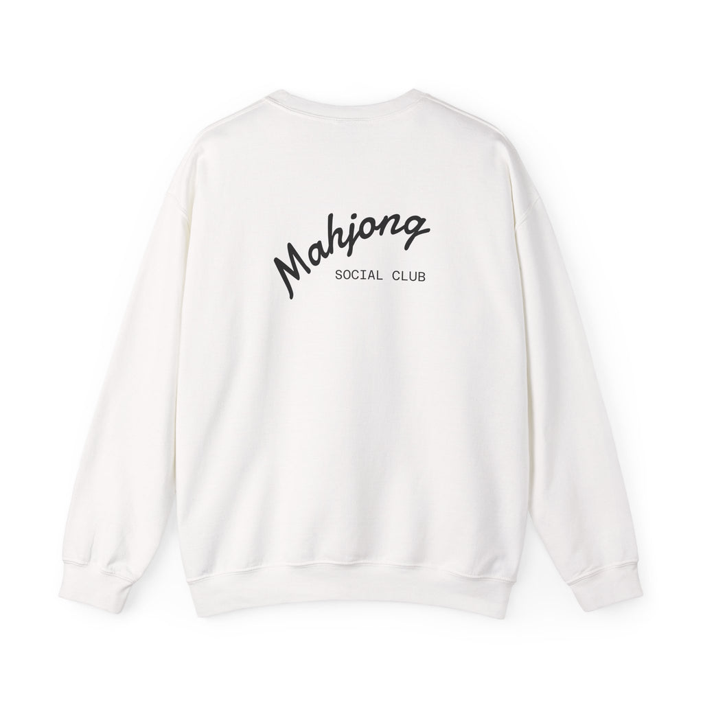 Mahjong Social Club Sweatshirt | tile-inspired, jade green pastel