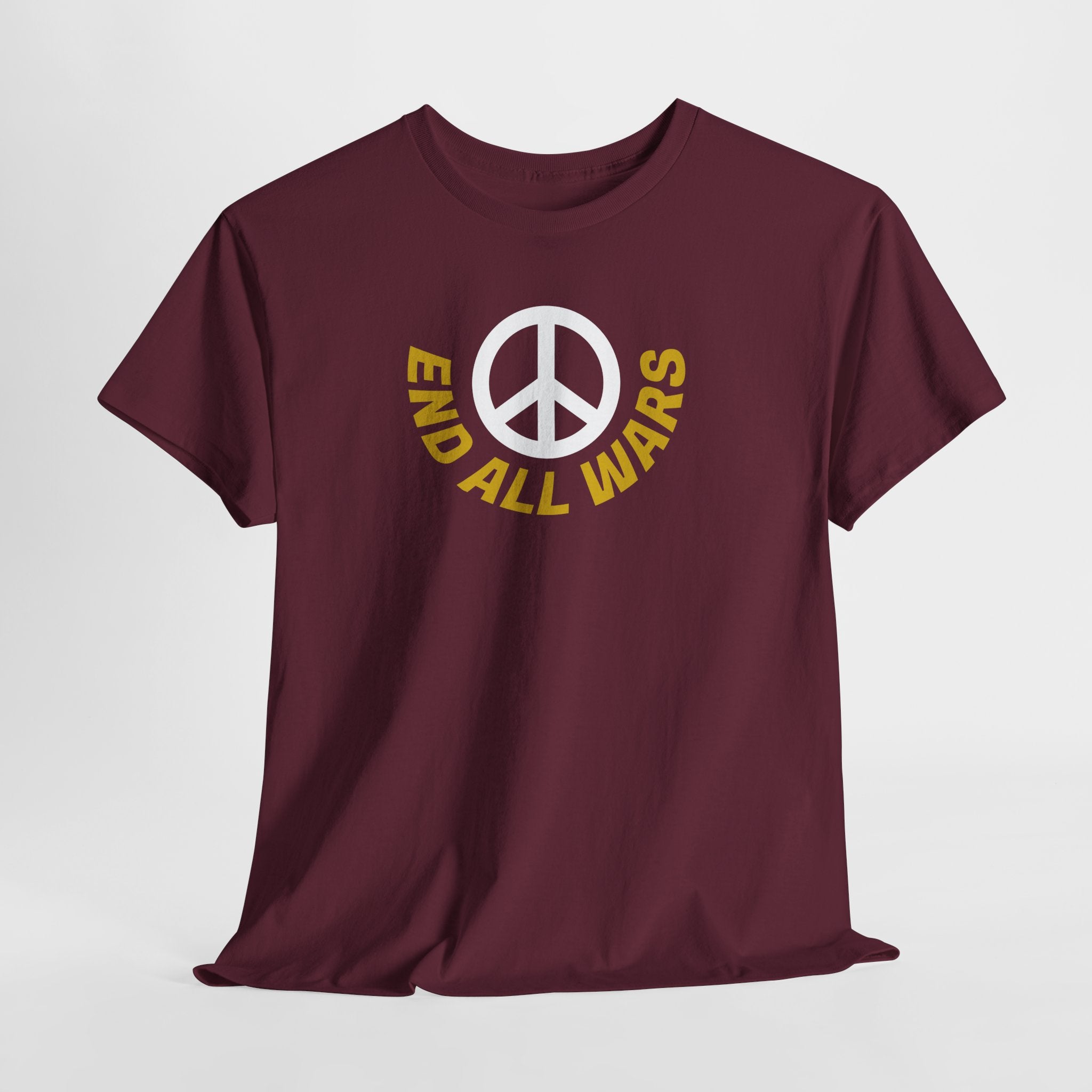 Peace Symbol T-Shirt — "End All Wars" Anti-War Graphic Tee