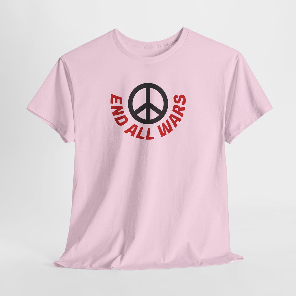 Peace Symbol T-Shirt — "End All Wars" Anti-War Graphic Tee
