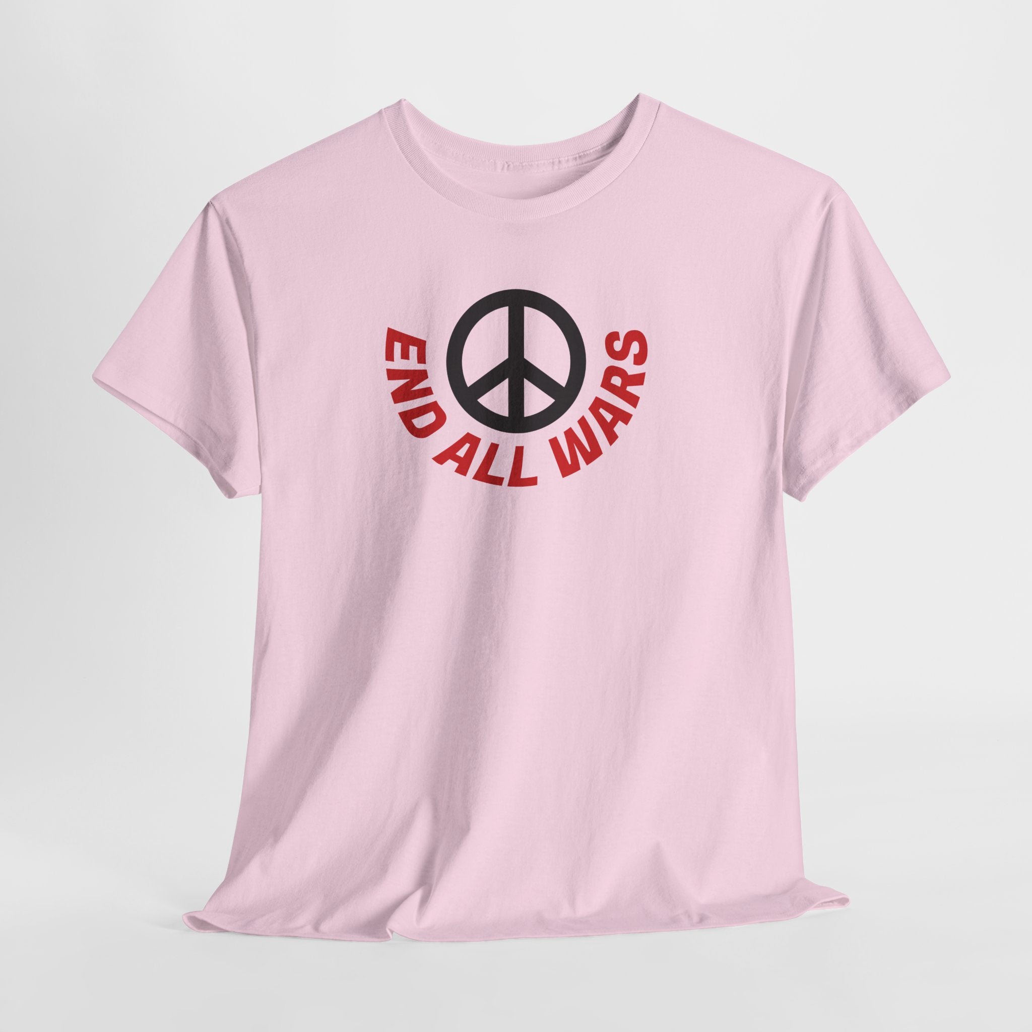 Peace Symbol T-Shirt — "End All Wars" Anti-War Graphic Tee