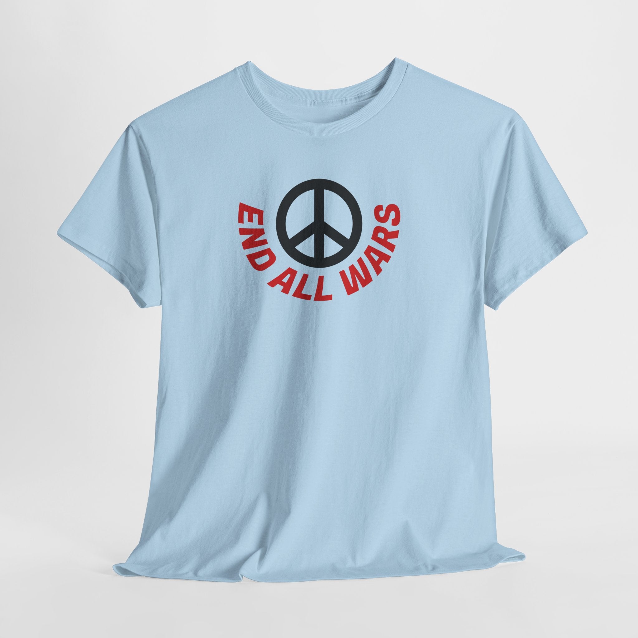 Peace Symbol T-Shirt — "End All Wars" Anti-War Graphic Tee