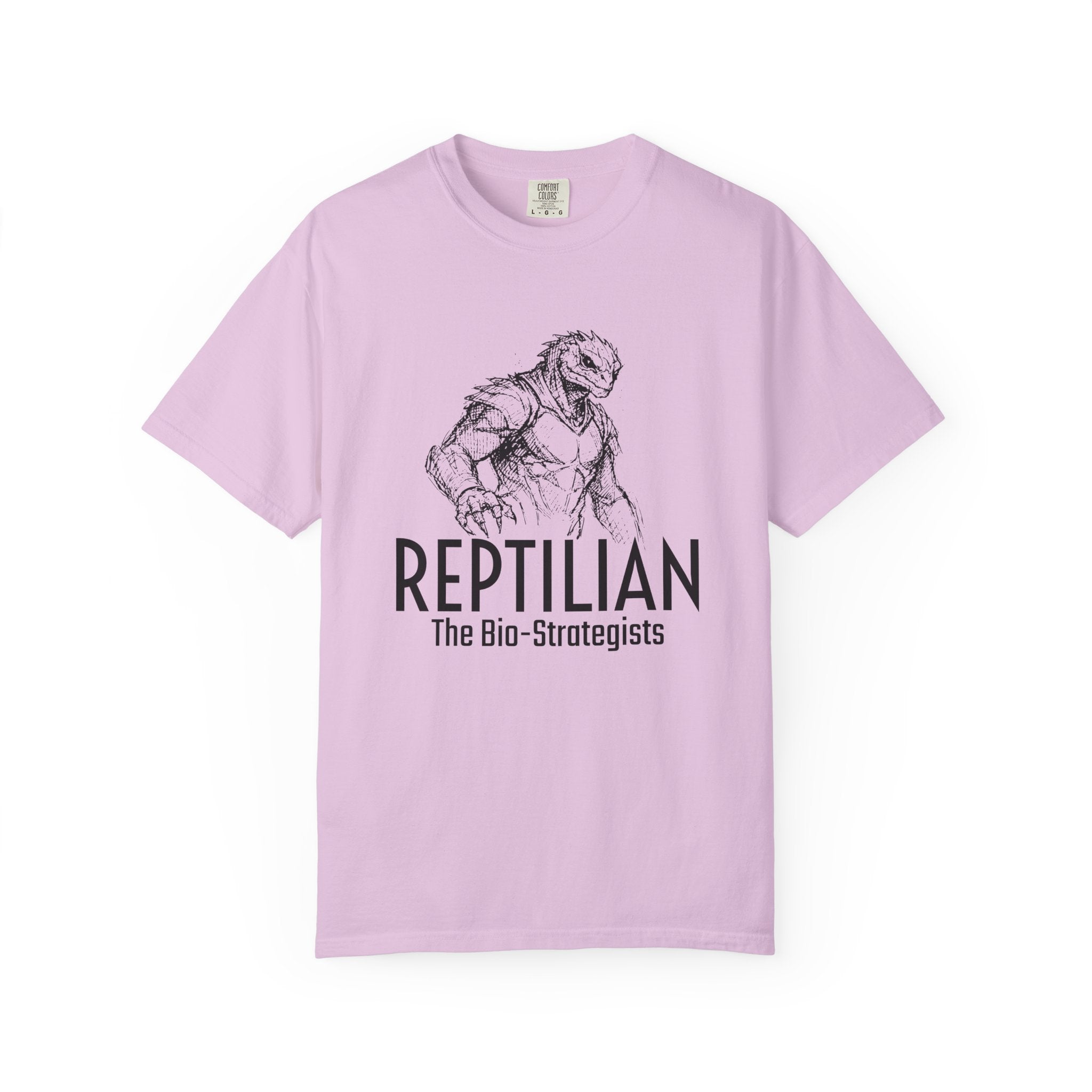 Alien Reptilian Graphic T-Shirt — "The Bio-Strategists" Illustrated Tee
