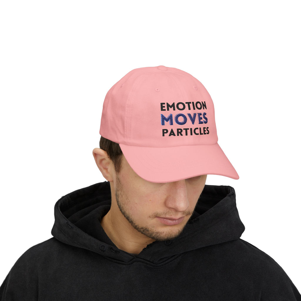 Emotions hýbou částicemi | Kšiltovka „Dad Cap“ – vyšívaná baseballová čepice