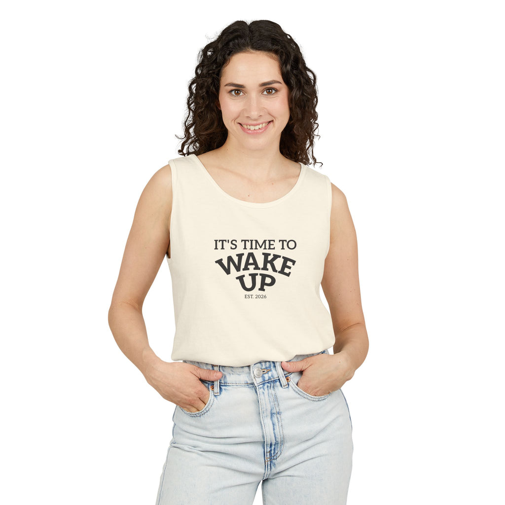 Wake Up Tank Top — Casual Graphic Tank