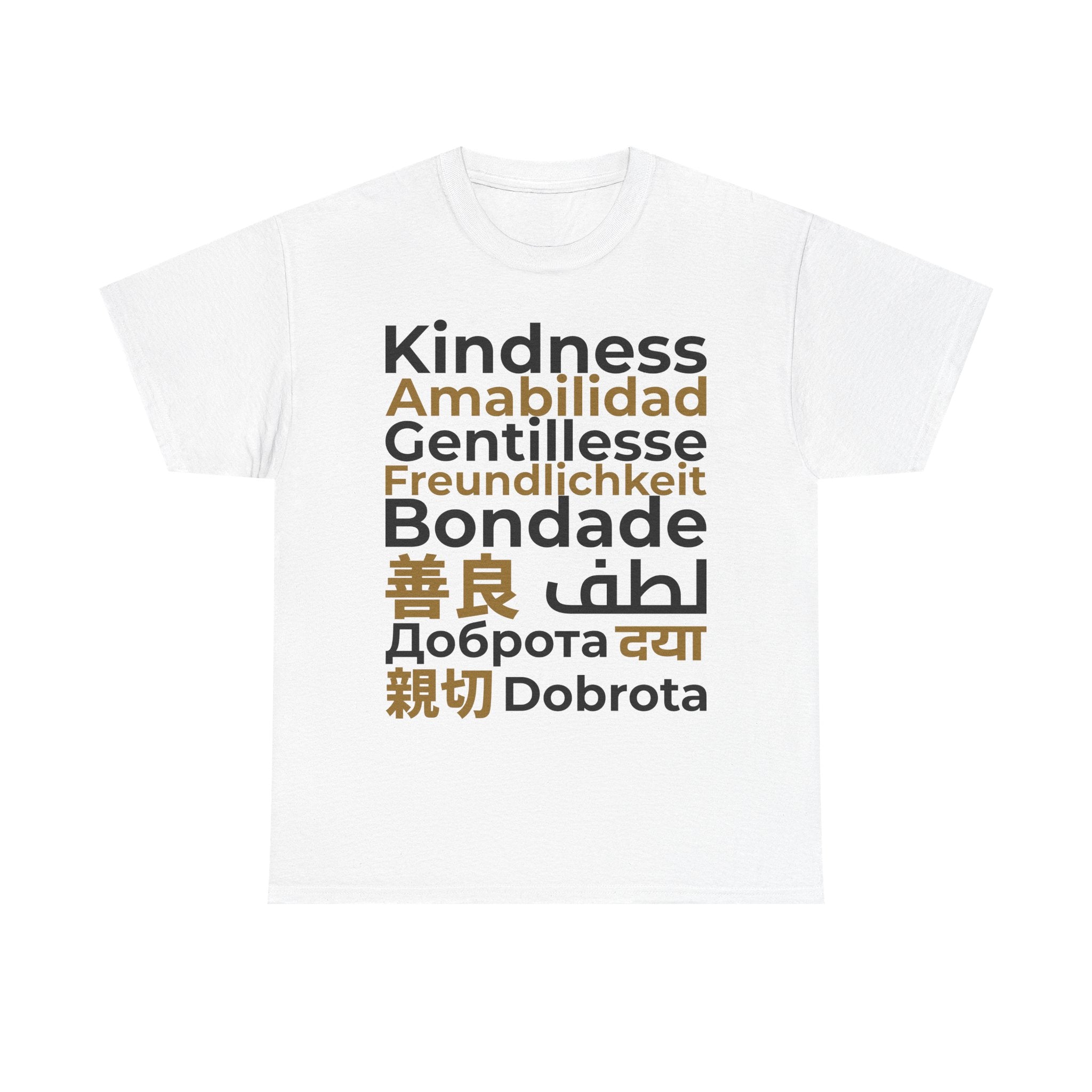 Kindness Multilingual Tee — "Kindness" in World Languages Tee