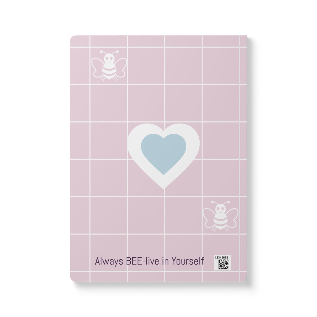 Personalized "Property of [Name]" Bee-lieve In Yourself Softcover Journal — Inspirational Notebook
