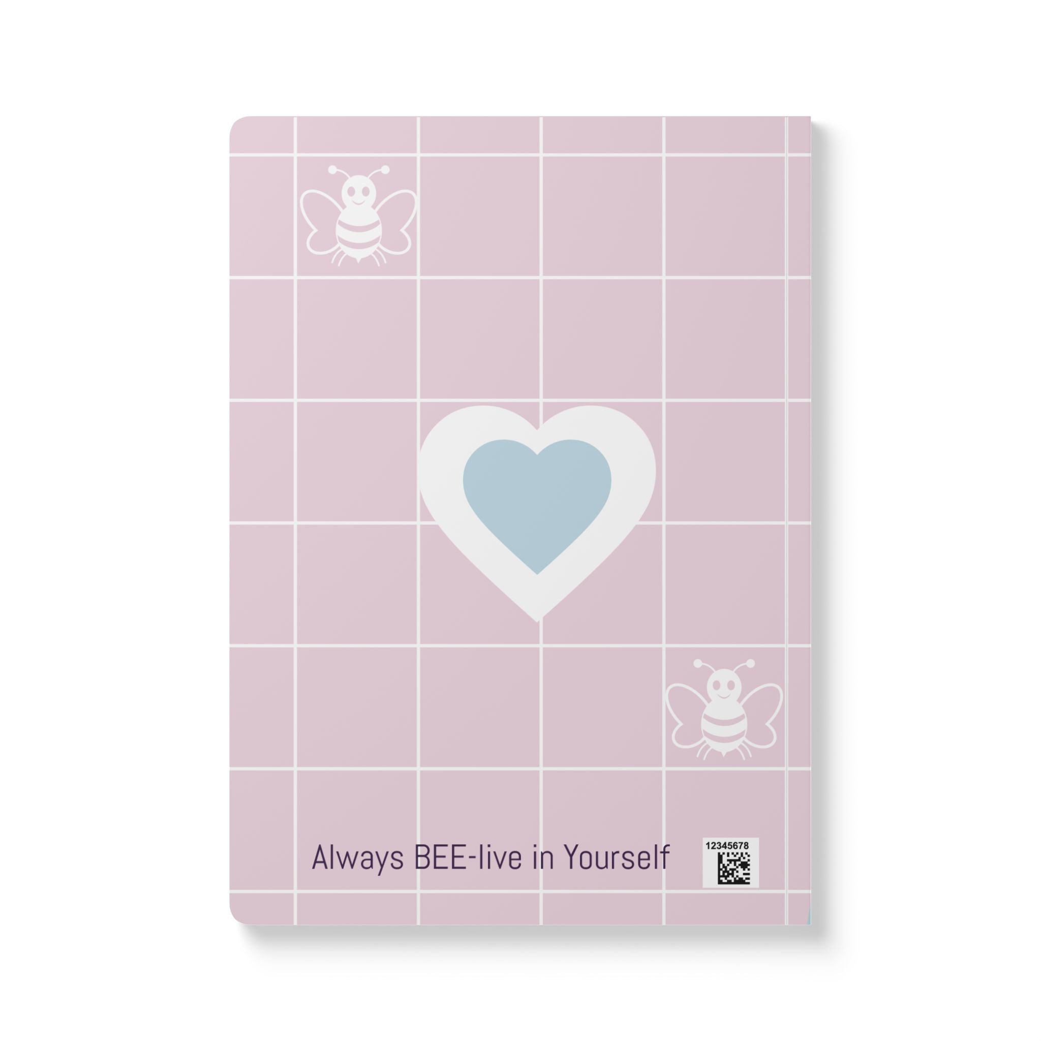 Personalized "Property of [Name]" Bee-lieve In Yourself Softcover Journal — Inspirational Notebook