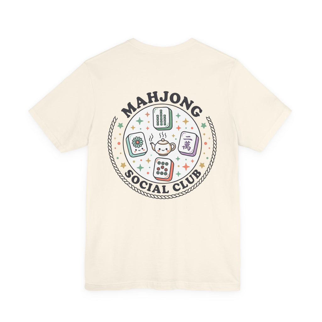 Mahjong Social Club Tee | tile-inspired, jade green pastel