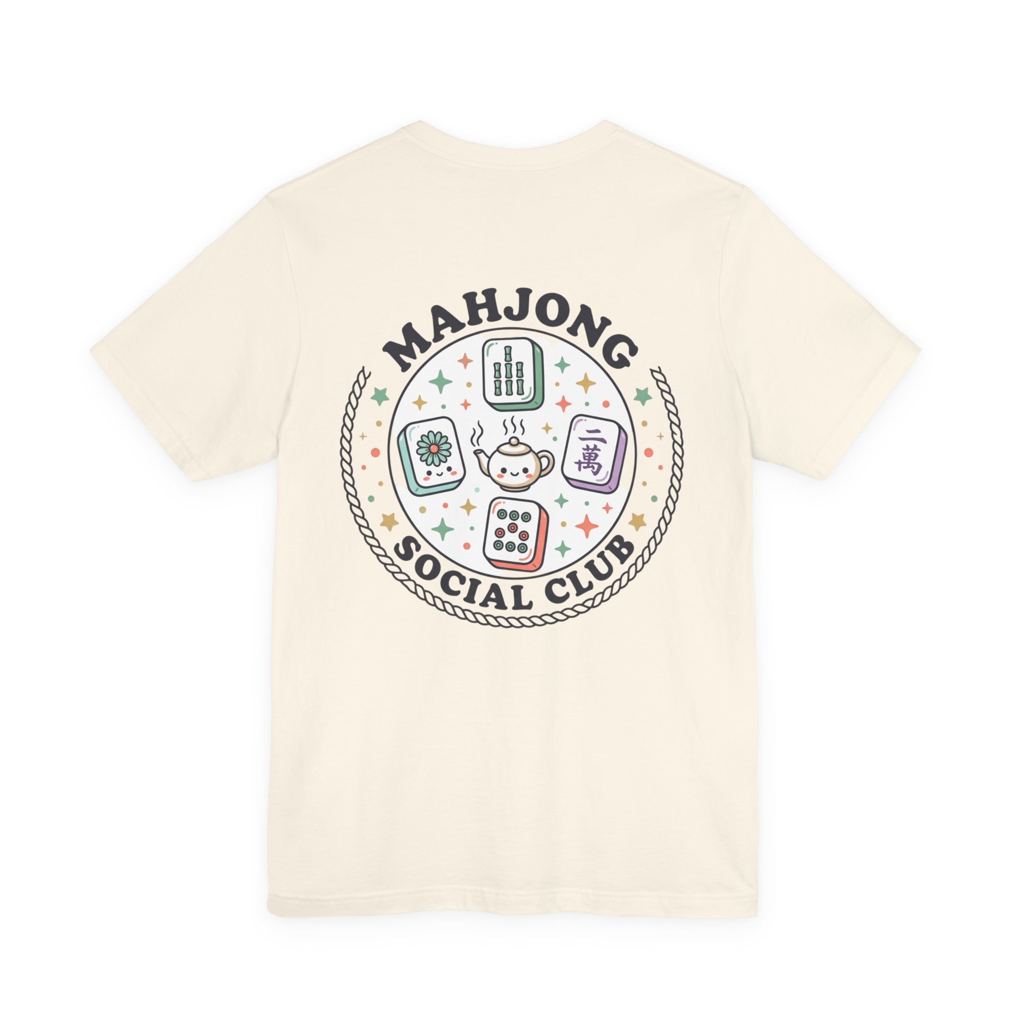 Mahjong Social Club Tee | tile-inspired, jade green pastel