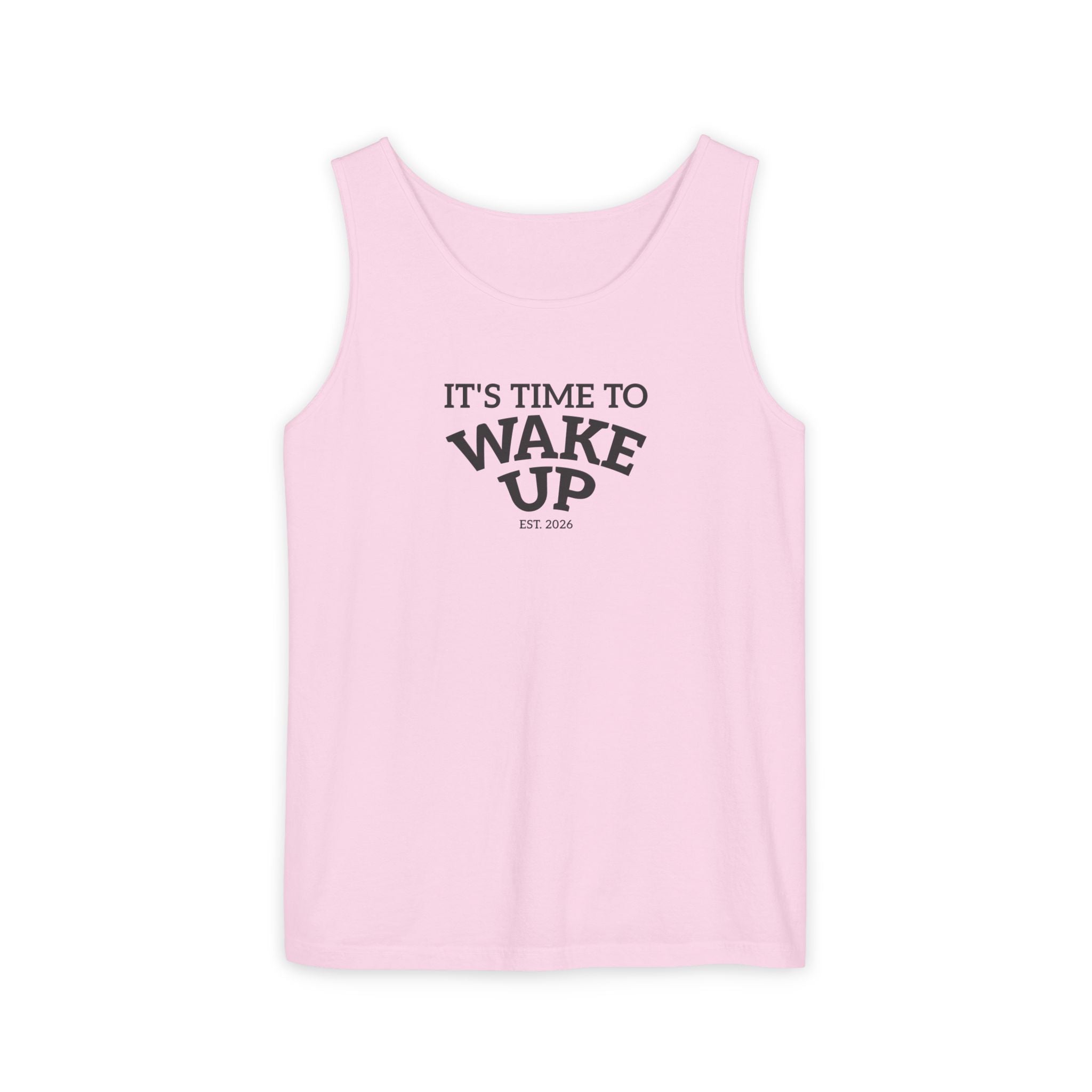 Wake Up Tank Top — Casual Graphic Tank
