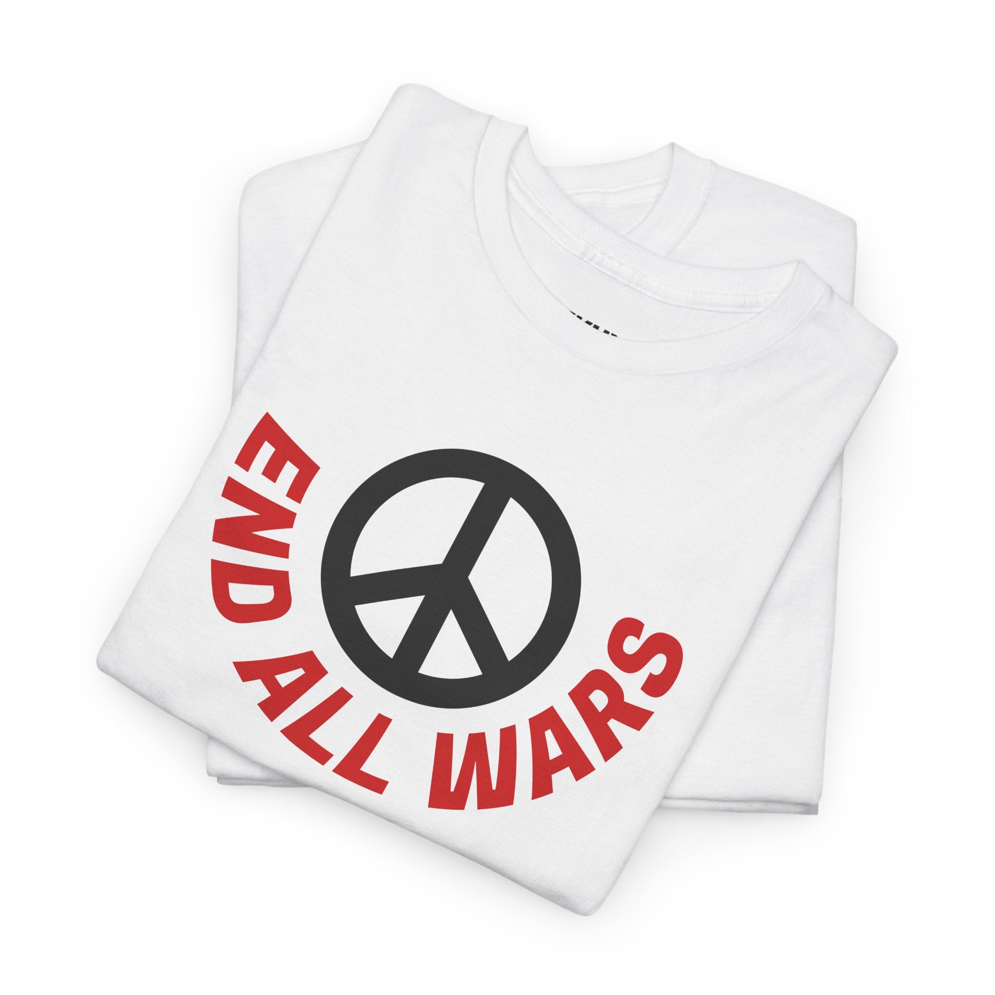 Peace Symbol T-Shirt — "End All Wars" Anti-War Graphic Tee