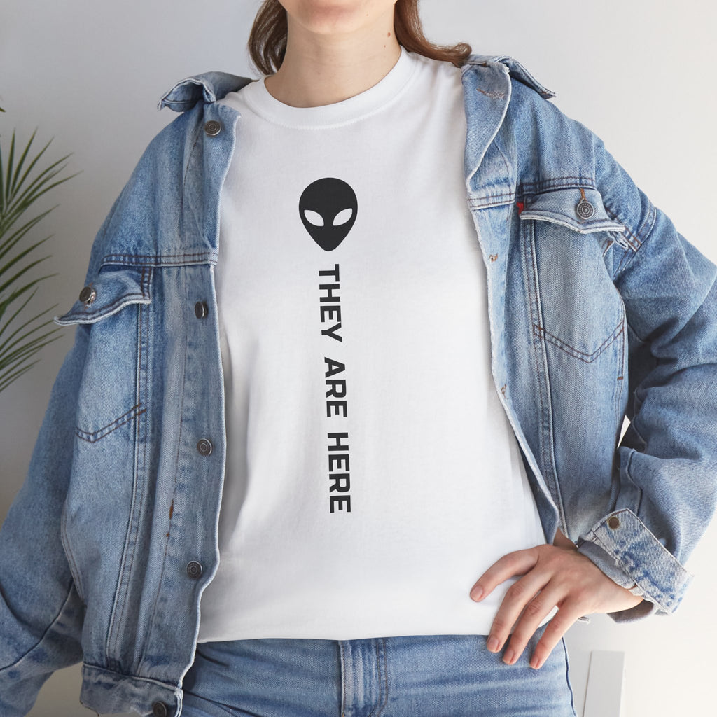 Alien Head "They Are Here" Graphic Tee