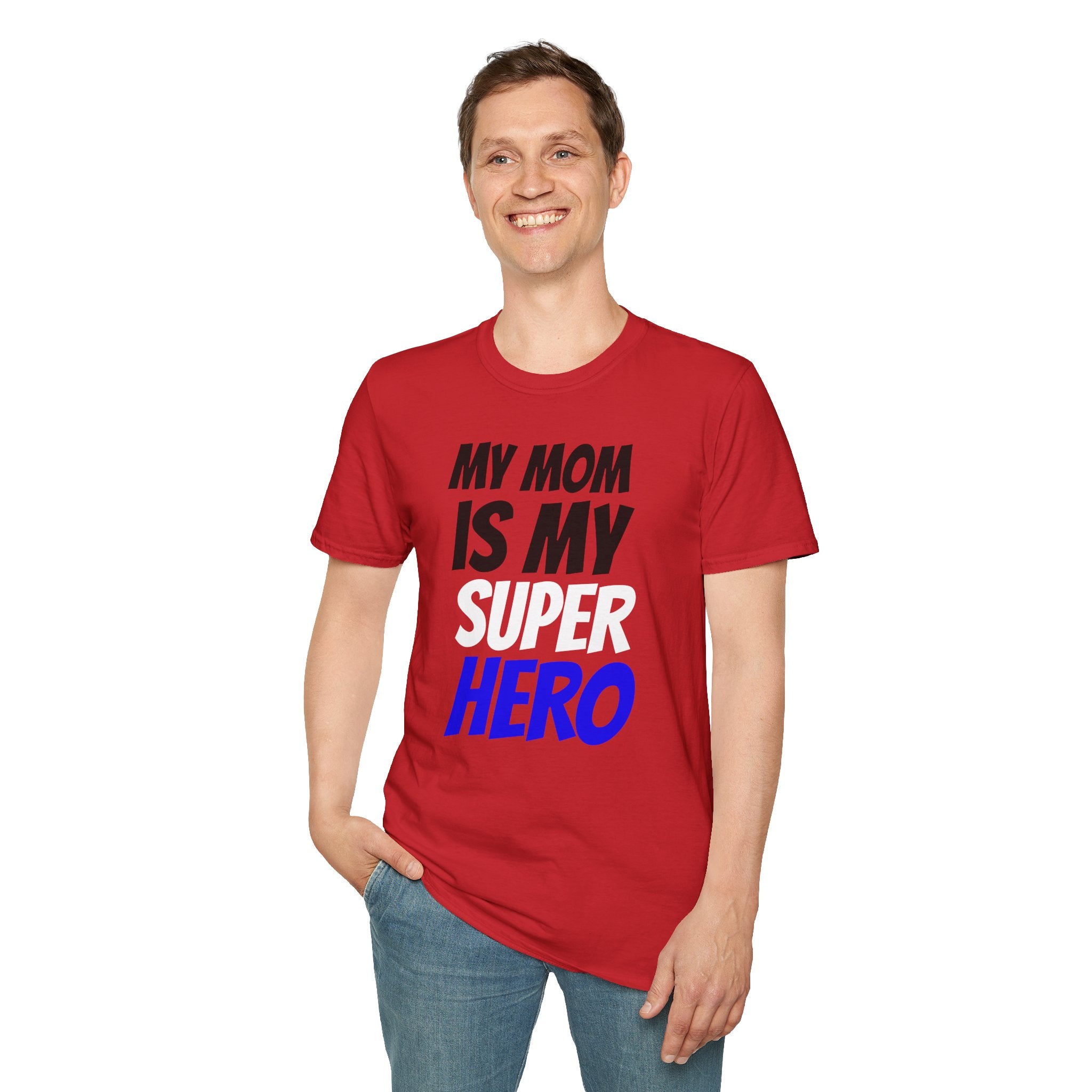 Superhero Mom T-Shirt — "My Mom Is My Superhero" Positive Message Tee