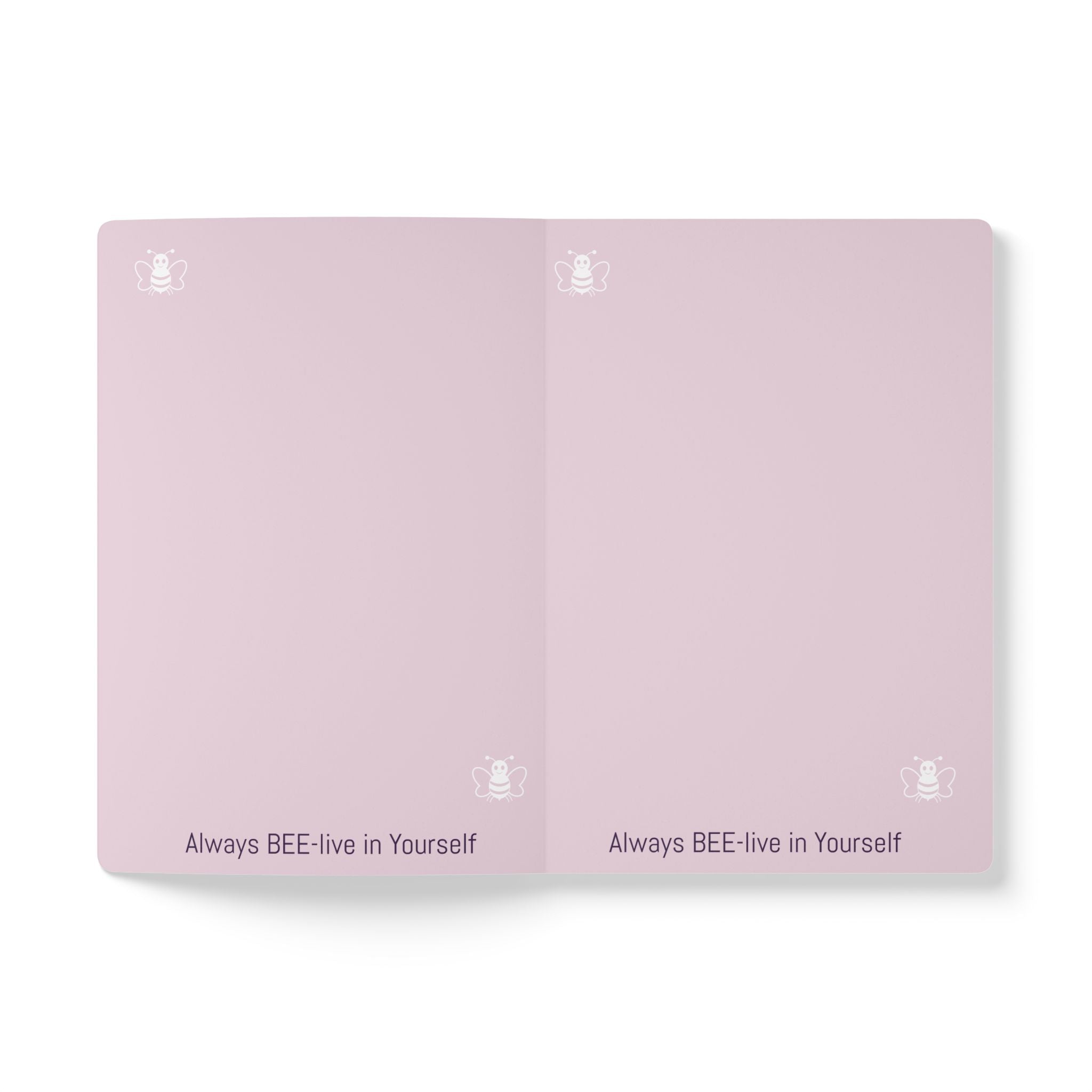 Personalized "Property of [Name]" Bee-lieve In Yourself Softcover Journal — Inspirational Notebook