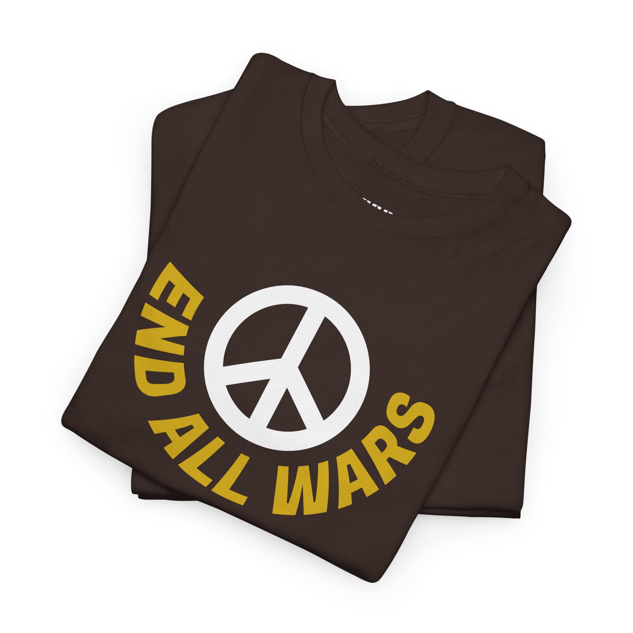 Peace Symbol T-Shirt — "End All Wars" Anti-War Graphic Tee