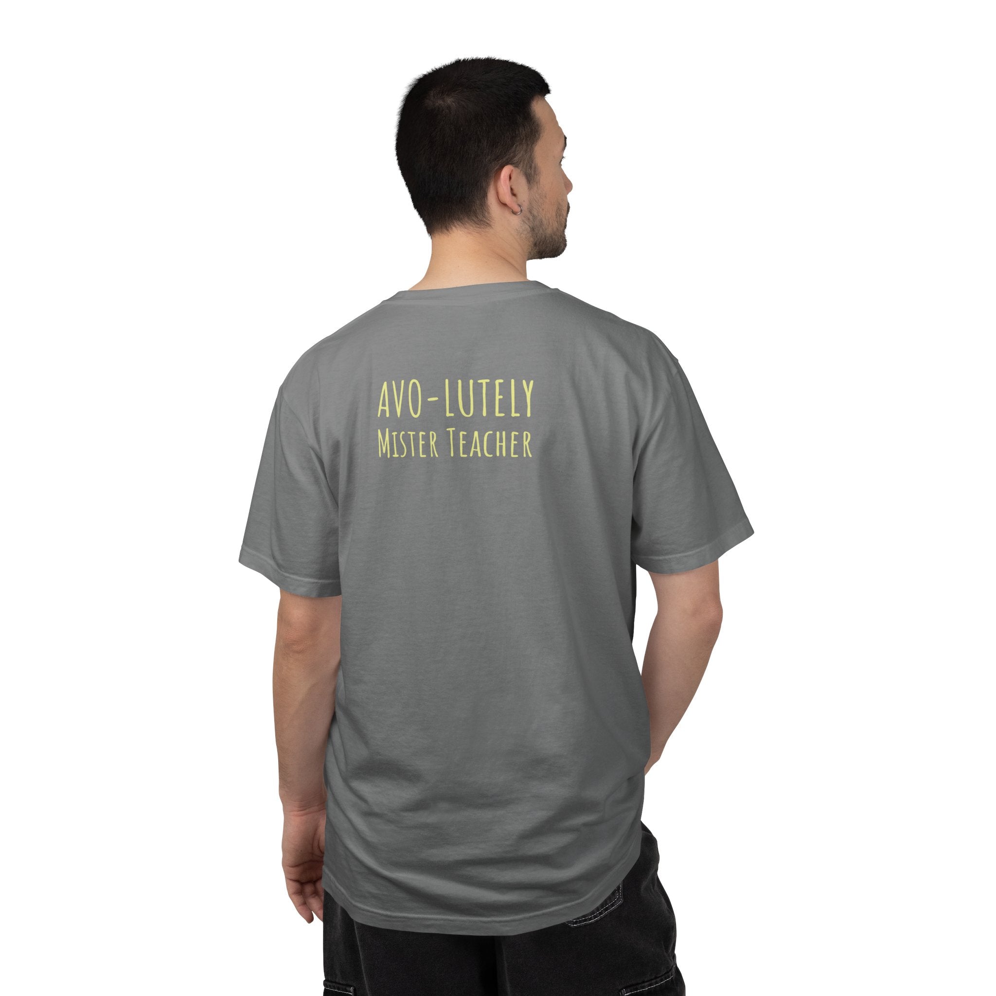 Personalizable "Avo-lutely Amazing Teacher" T-Shirt — Cute Avocado [XX] Grade Teacher Tee