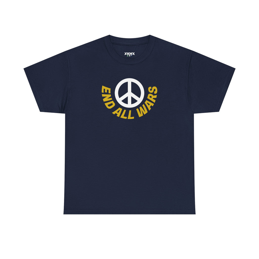 Peace Symbol T-Shirt — "End All Wars" Anti-War Graphic Tee